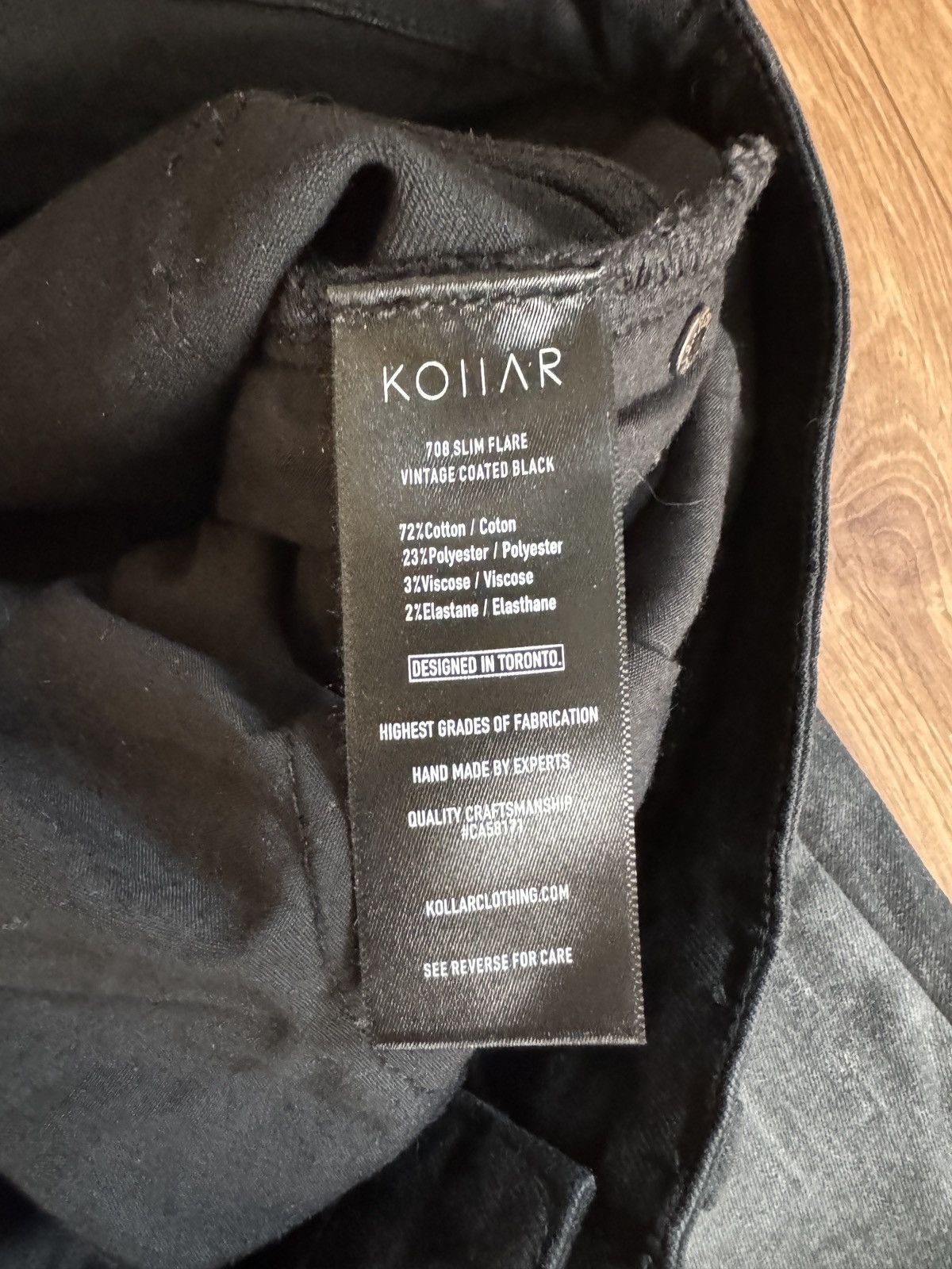 Kollar Clothing Wax Black Kollar Clothing Flare Denim Size US 34 / EU 50 - 7 Thumbnail