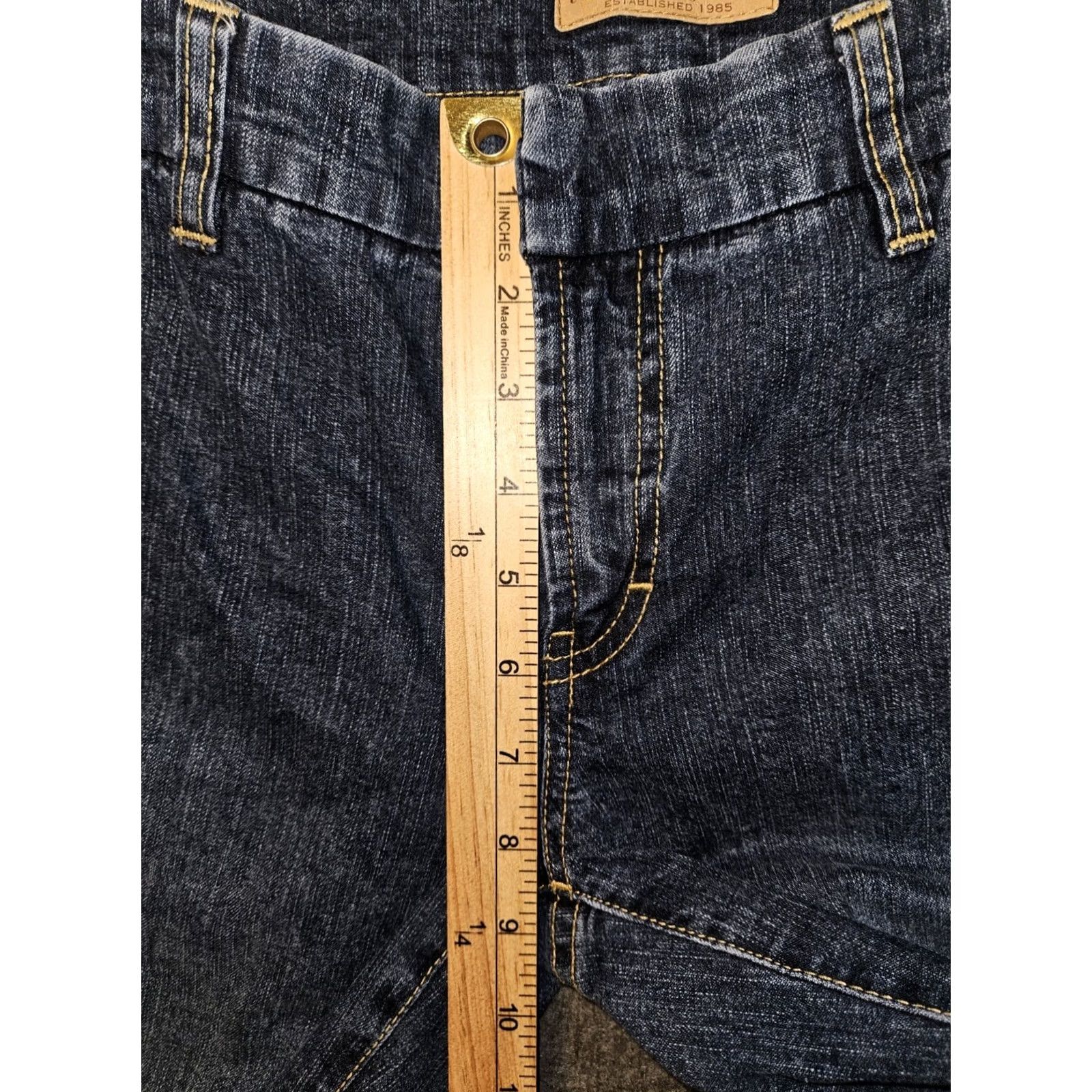 Tommy Hilfiger VINTAGE Tommy Hilfiger Jeans Flare Juniors 5 Low Rise Denim Blue Slash Pocket 90s Womens Jeans Size 27" / US 4 / IT 40 - 4 Thumbnail