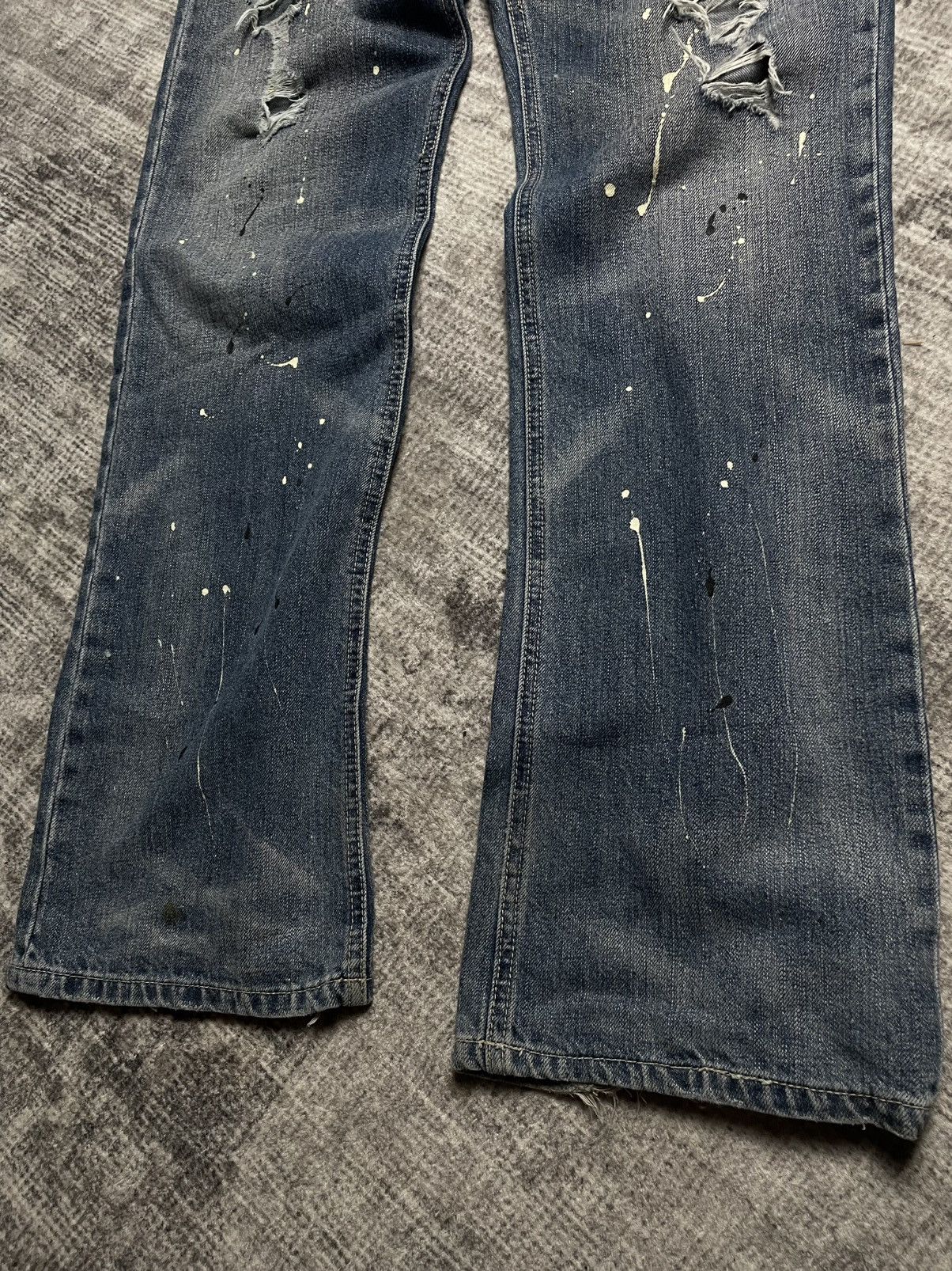 Japanese Brand Japanese Denim Beast Paint Distressed Jeans Size US 30 / EU 46 - 5 Thumbnail