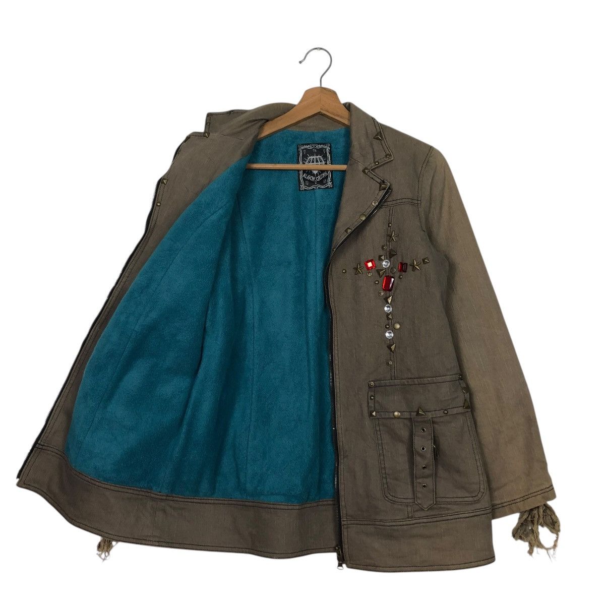 Japanese Brand 🔥CHORE BIKER JACKET ZIPPER ALGONQUINS HYSTERIC GLAMOUR Size US S / EU 44-46 / 1 - 13 Thumbnail