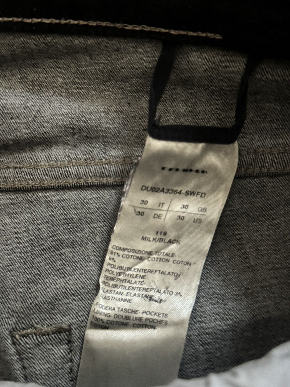 Rick Owens Drkshdw Rick Owens FW21 Destroyed Waxed Tyrone Size US 30 / EU 46 - 6 Thumbnail