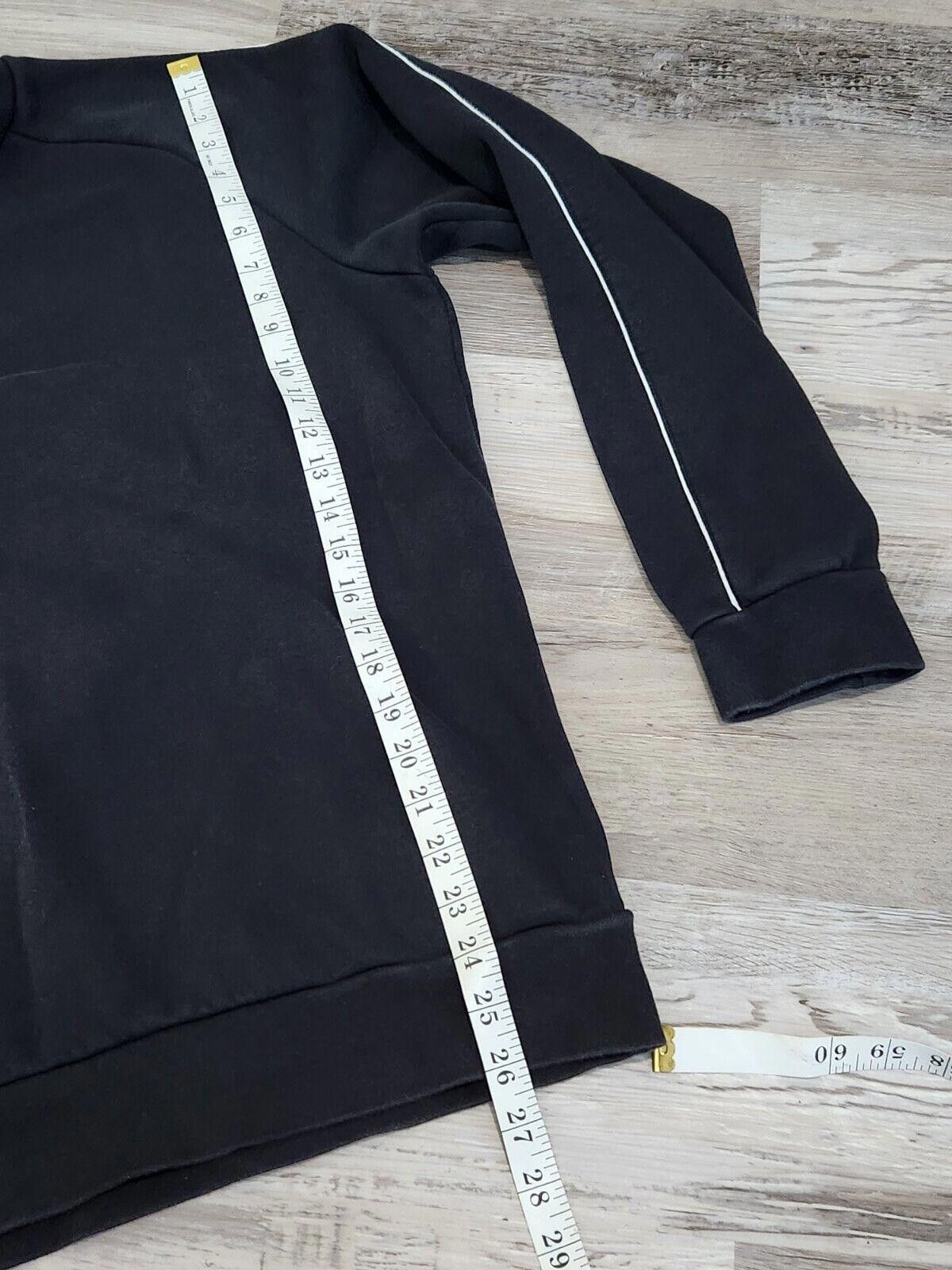 Adidas Adidas Crew Neck Sweatshirt Large Black Vintage 90s Faded Size US 34 / EU 50 - 3 Thumbnail