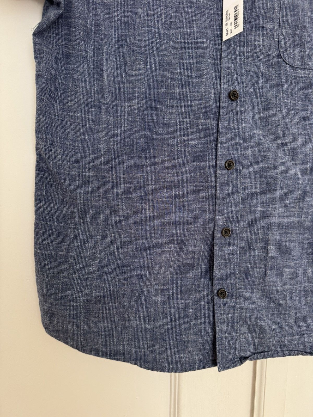 Taylor Stitch Taylor Stitch Short Sleeve Jack Navy Slub Glen Plaid XS Size US XS / EU 42 / 0 - 7 Thumbnail