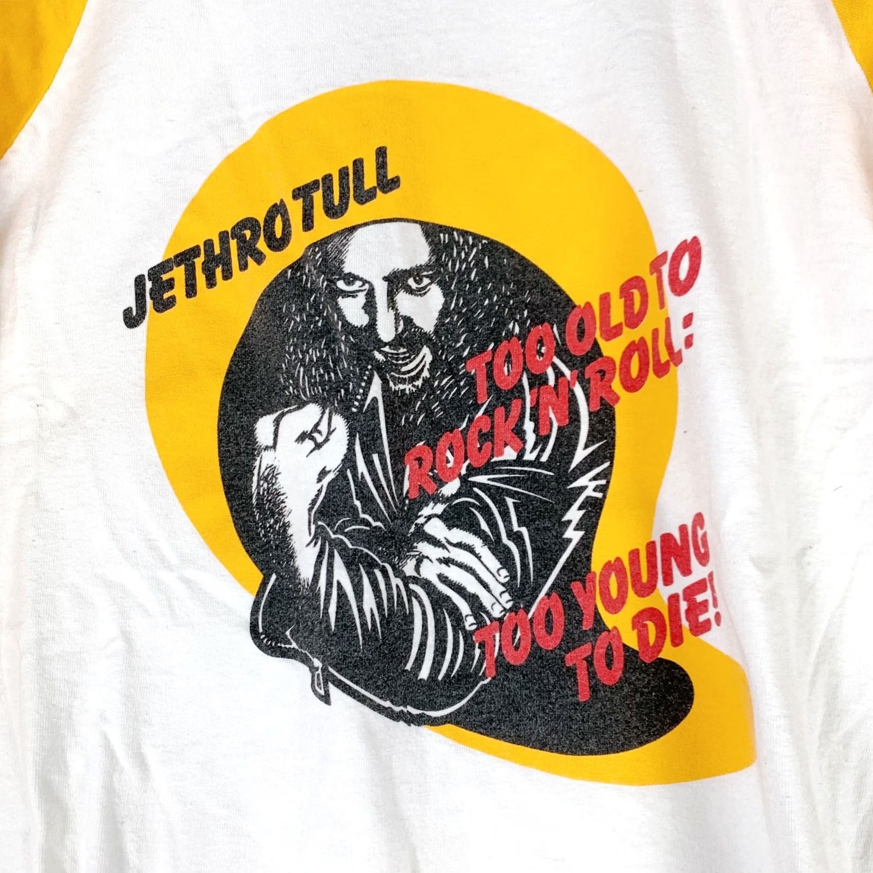 Delta Jethro Tull Too Old To Rock Too Young To Die Raglan Graphic 2005 T-Shirt 2XL White Nike? Size US XXL / EU 58 / 5 - 3 Thumbnail
