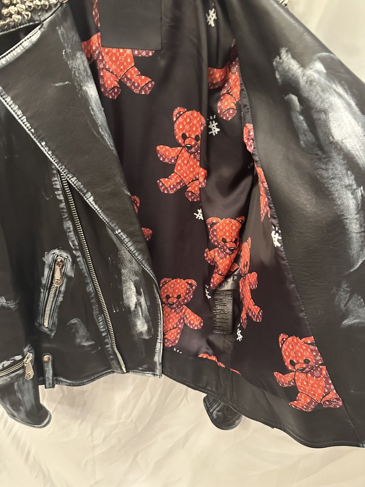 Philipp Plein Phillipp Plein Teddy Bear Leather Jacket Size US XL / EU 56 / 4 - 18 Thumbnail