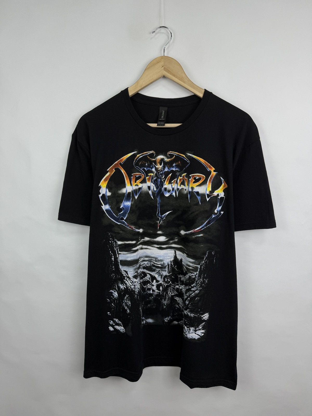 Band Tees 🇺🇸 Vintage Y2K Obituary Cause of Death Old School T-Shirt Size US L / EU 52-54 / 3 - 3 Thumbnail