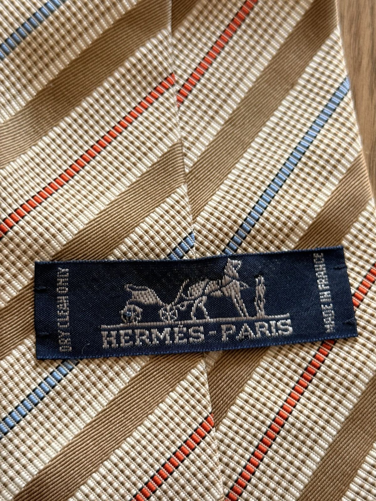 Hermes Hermès Paris Tie Size ONE SIZE - 3 Thumbnail