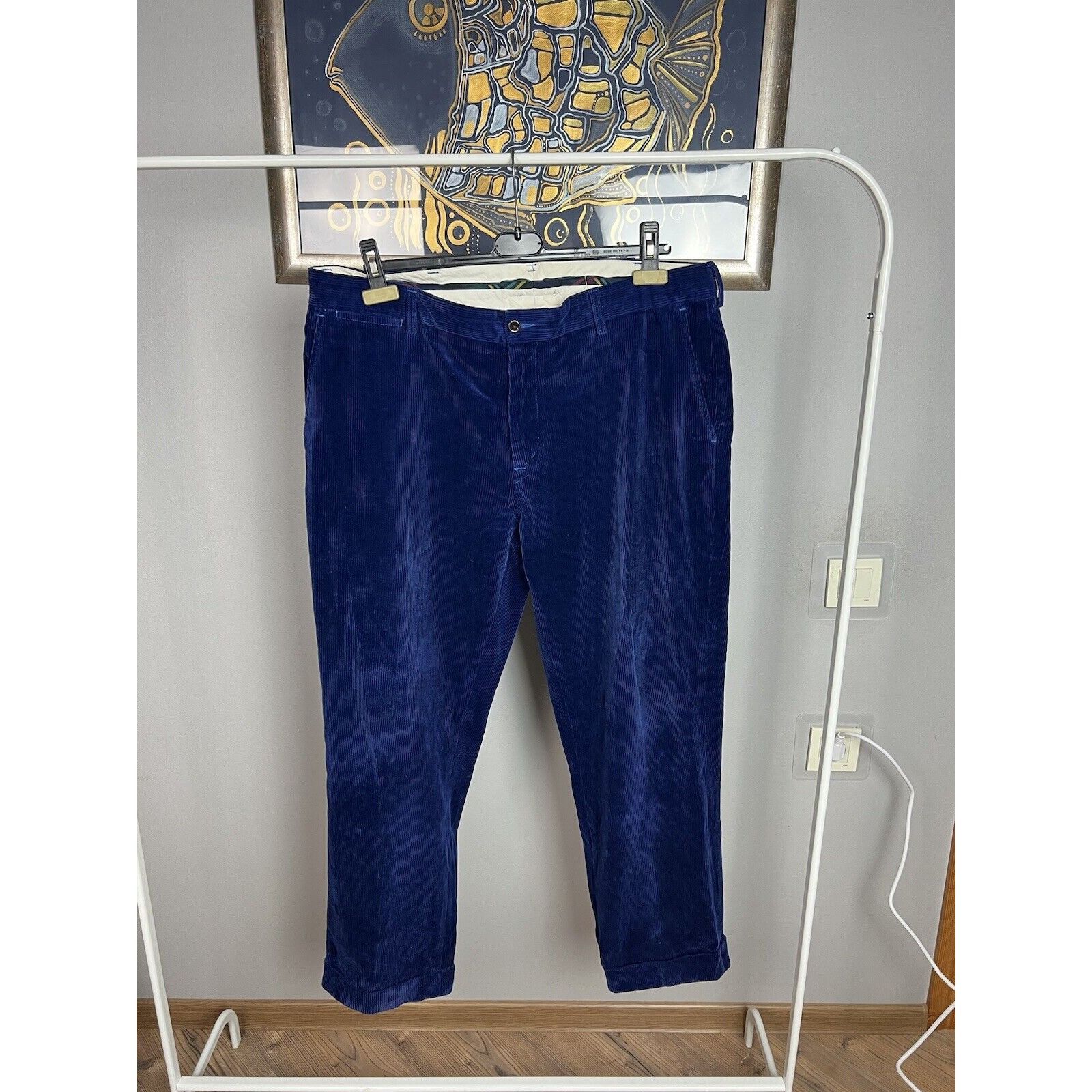 Polo Ralph Lauren Polo Ralph Lauren VTG Royal Blue Corduroy Straight Chino Pan Size US 38 / EU 54 - 4 Thumbnail