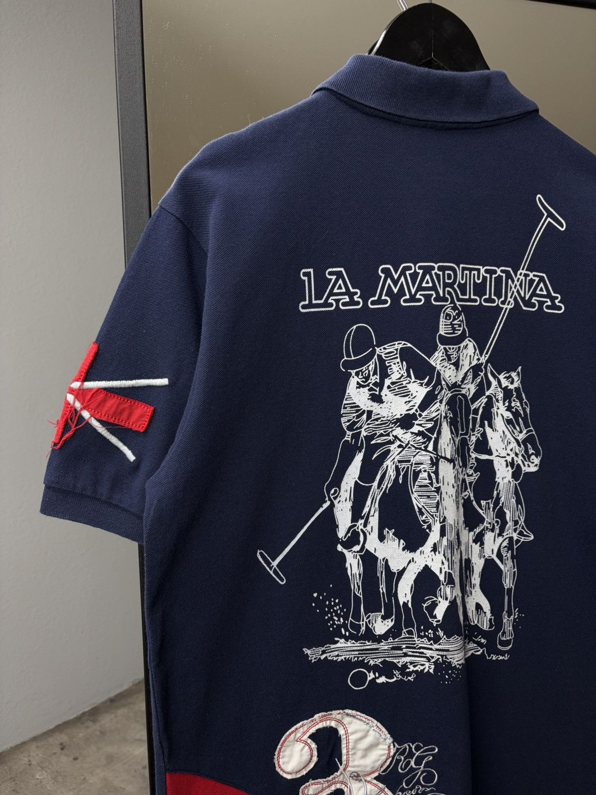 Polo Ralph Lauren La Martina Polo Shirt Equestrian Luxury Big Logo Back Y2K Size US L / EU 52-54 / 3 - 4 Thumbnail