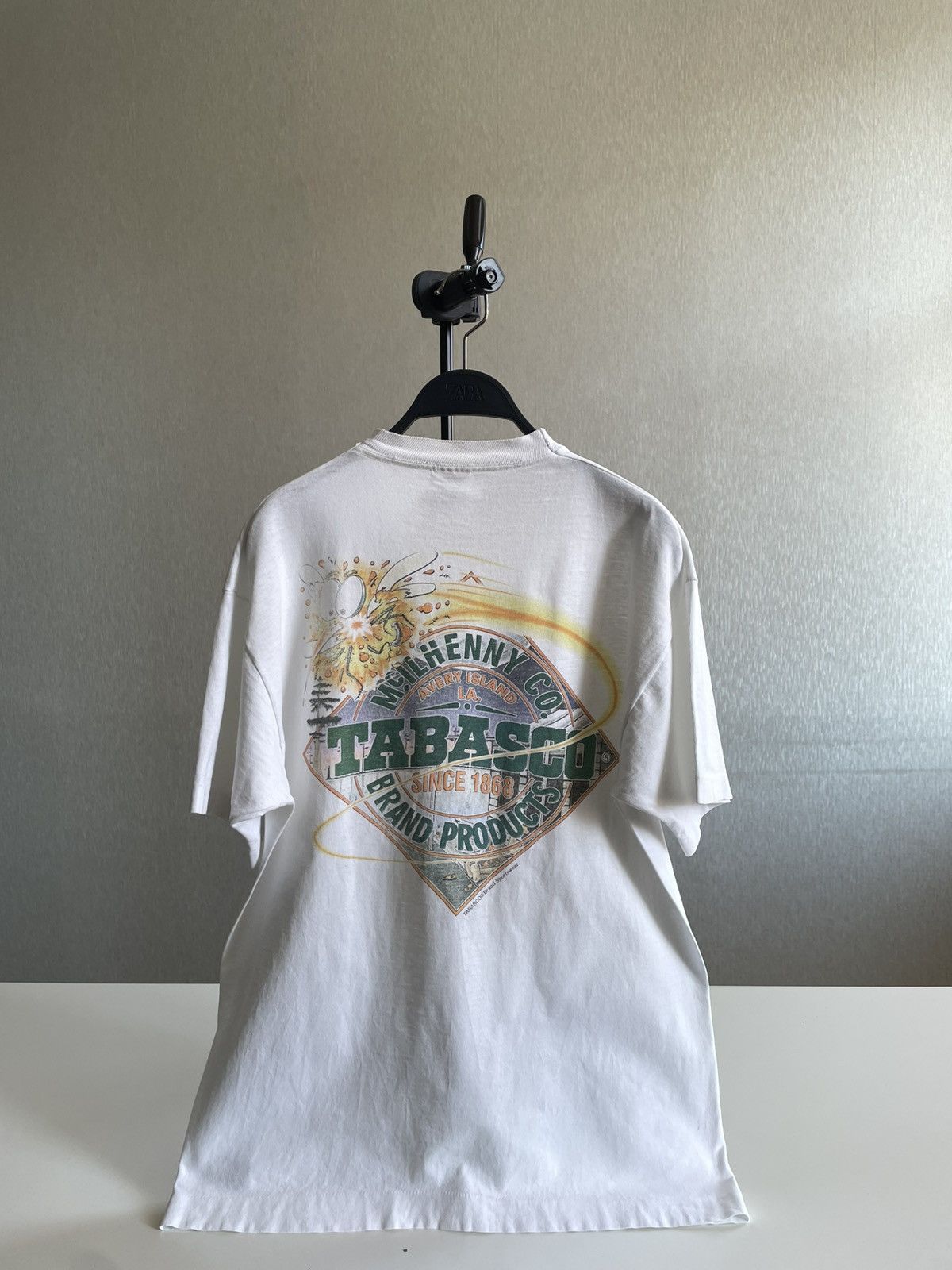 Tabasco 1998 Tabasco: Superbowl Ad Promo T-Shirt w/ A Mosquito Size US L / EU 52-54 / 3 - 3 Thumbnail