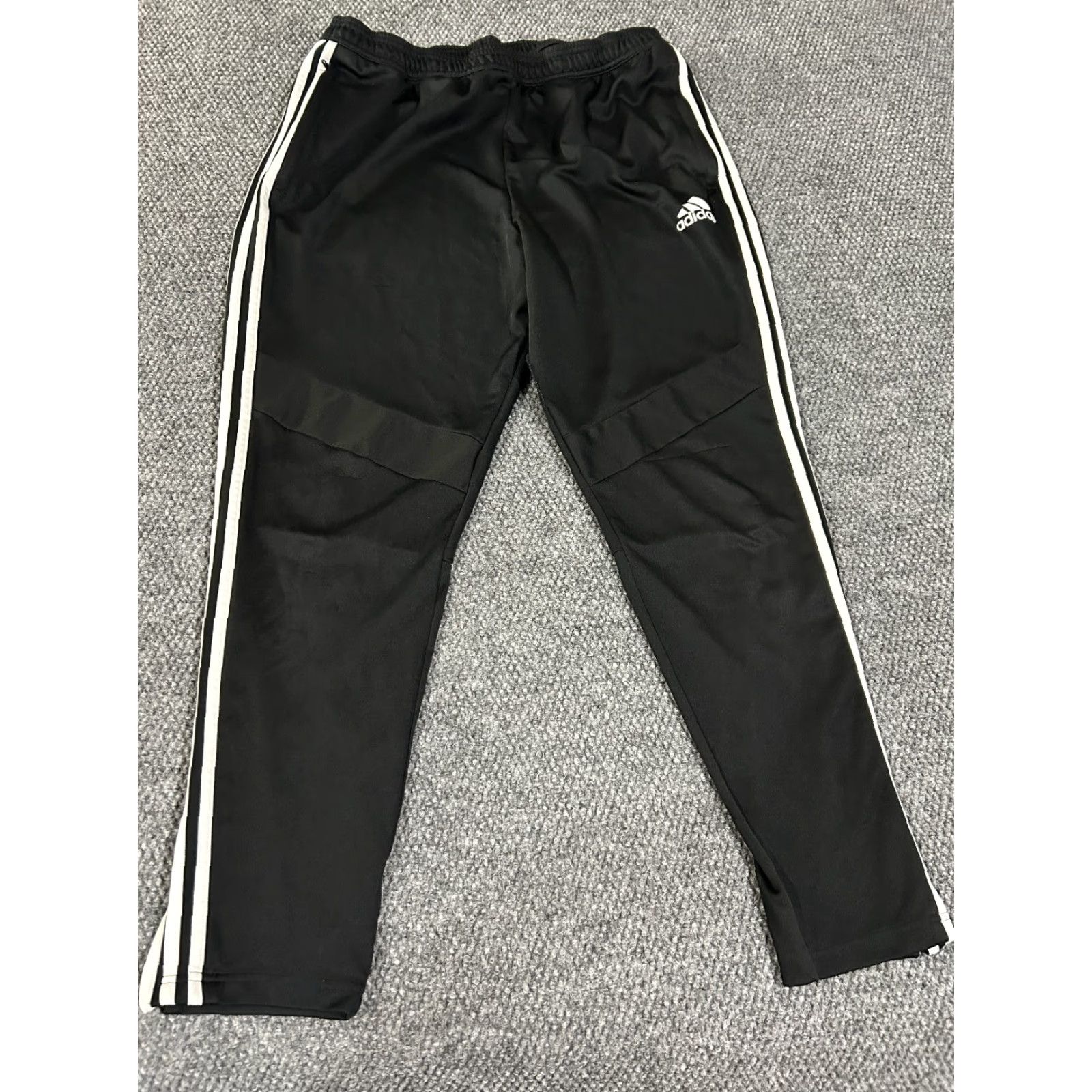 Adidas Adidas Track Pants Mens XL Black Athletic Joggers Stretch Logo Straight Pants Size US 36 / EU 52 - 3 Thumbnail