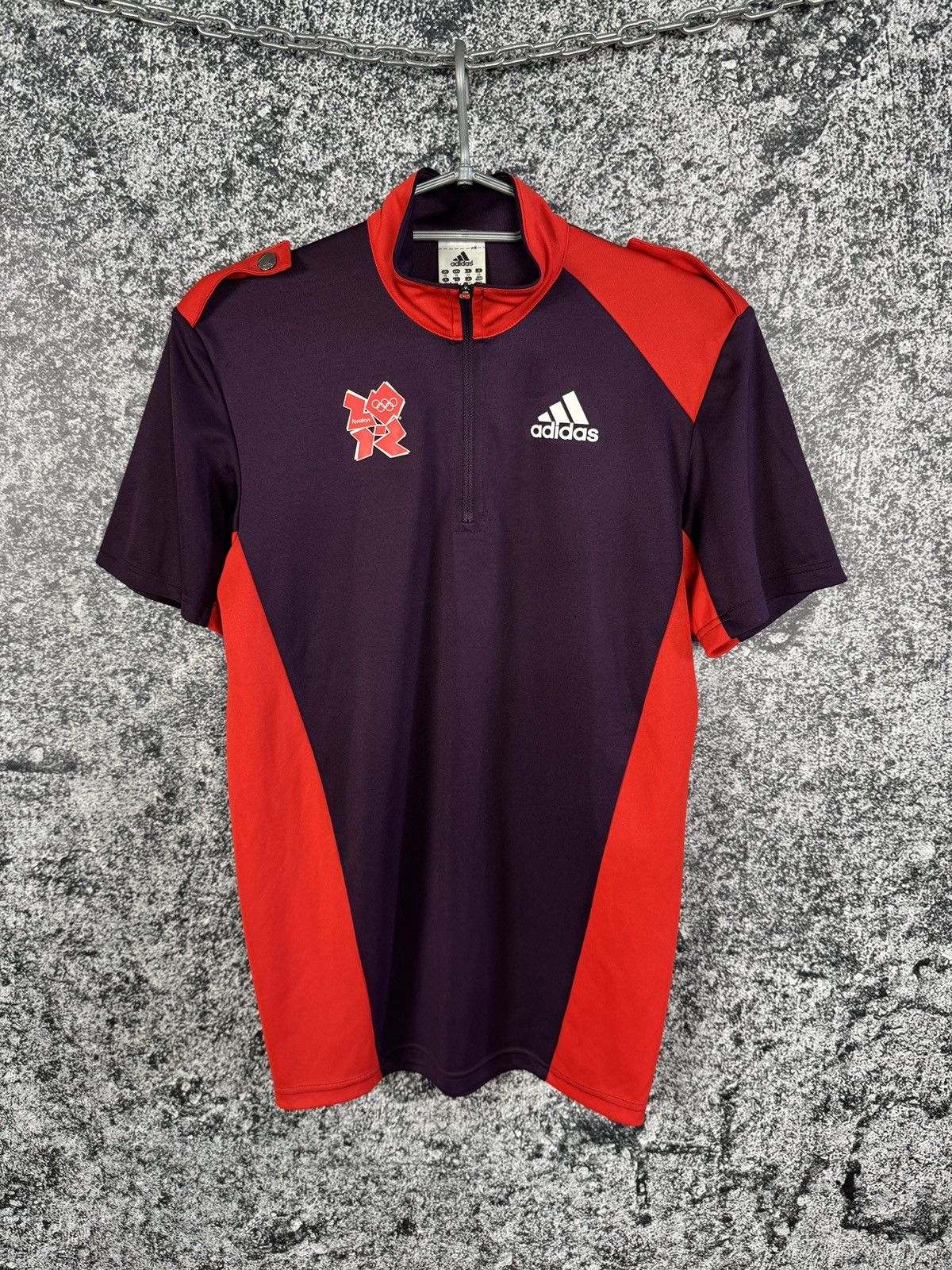 Adidas Men’s Adidas London 2012 Olympic Games 1/4 Zip Polo Shirt XS Size US XS / EU 42 / 0 - 2 Thumbnail
