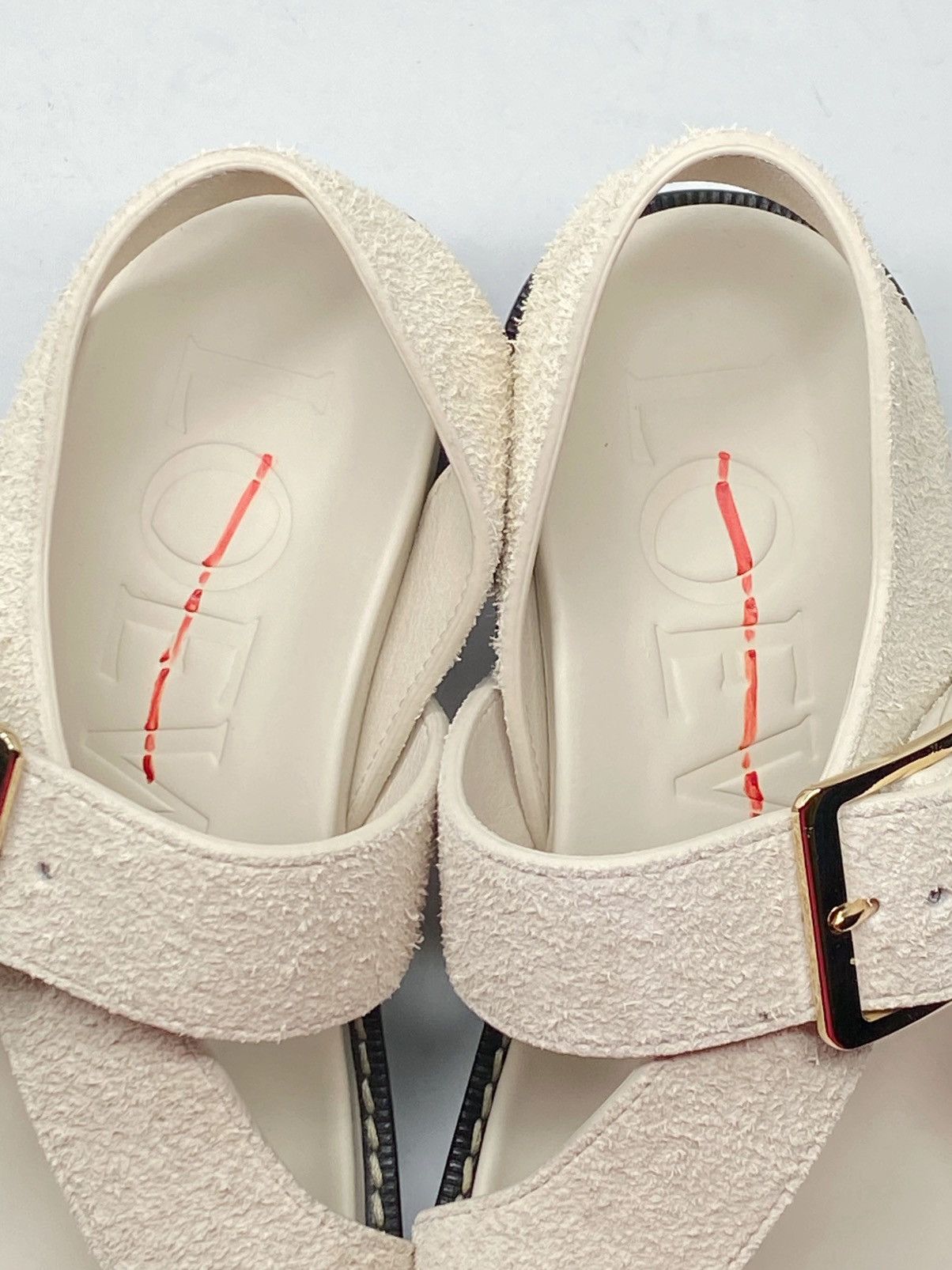 Loewe Loewe Ease heel suede sandal size 37 Size US 7 / IT 37 - 11 Thumbnail