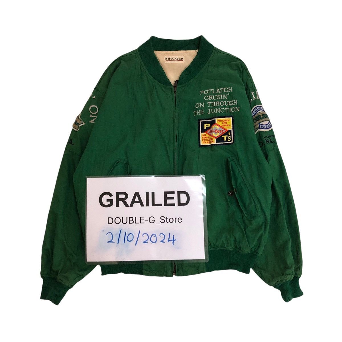 Hysteric Glamour 📌Riot Riot Vintage Bomber Jacket Full Patches Potlatch Size US M / EU 48-50 / 2 - 1 Thumbnail