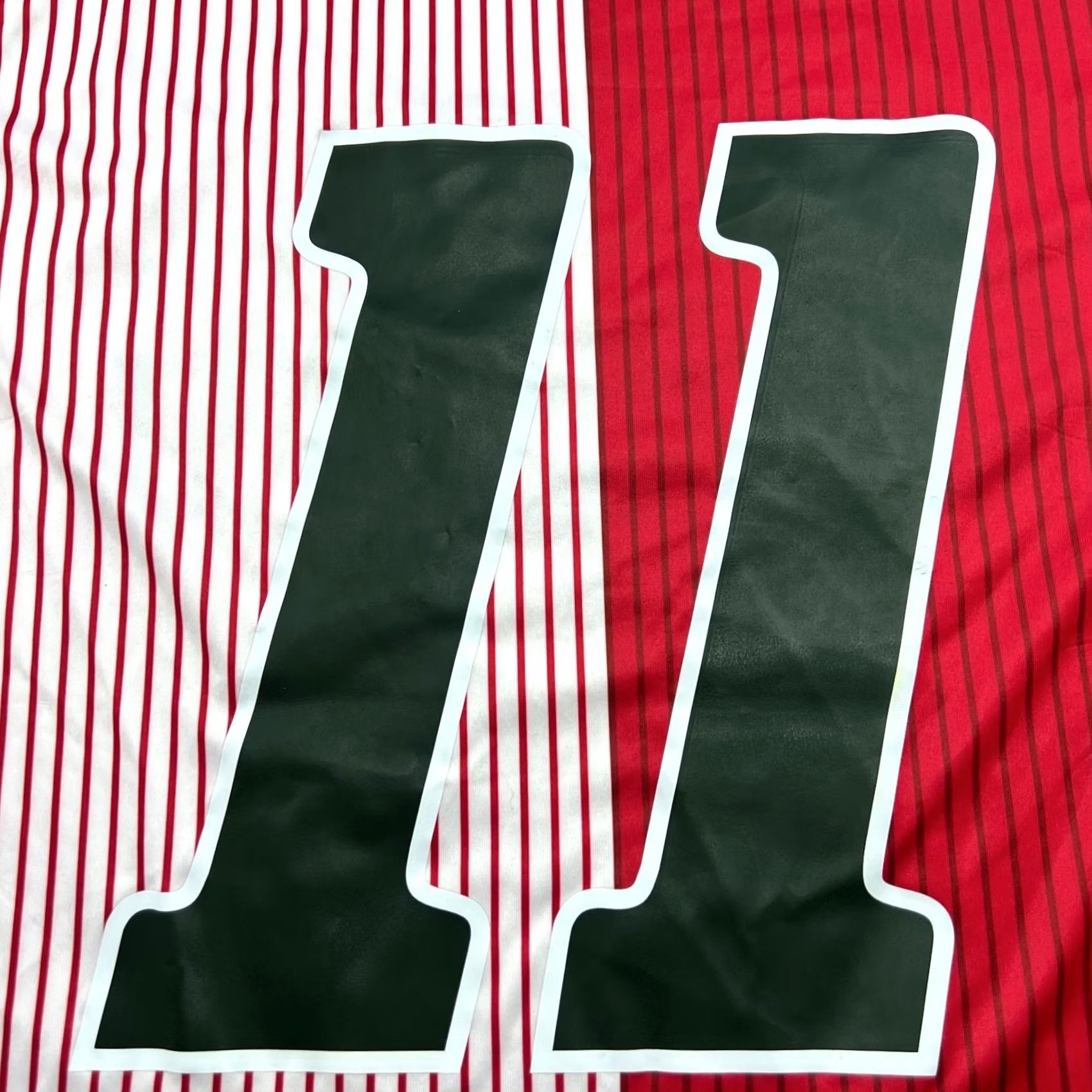 Hummel Hummel Denmark 1986 Home Laudrup #11 Mens Football Jersey M Multicolor Short Sleeve Pullover Round Neck Quick Dry Moisture Wicking Sports Shirt Size US M / EU 48-50 / 2 - 7 Thumbnail