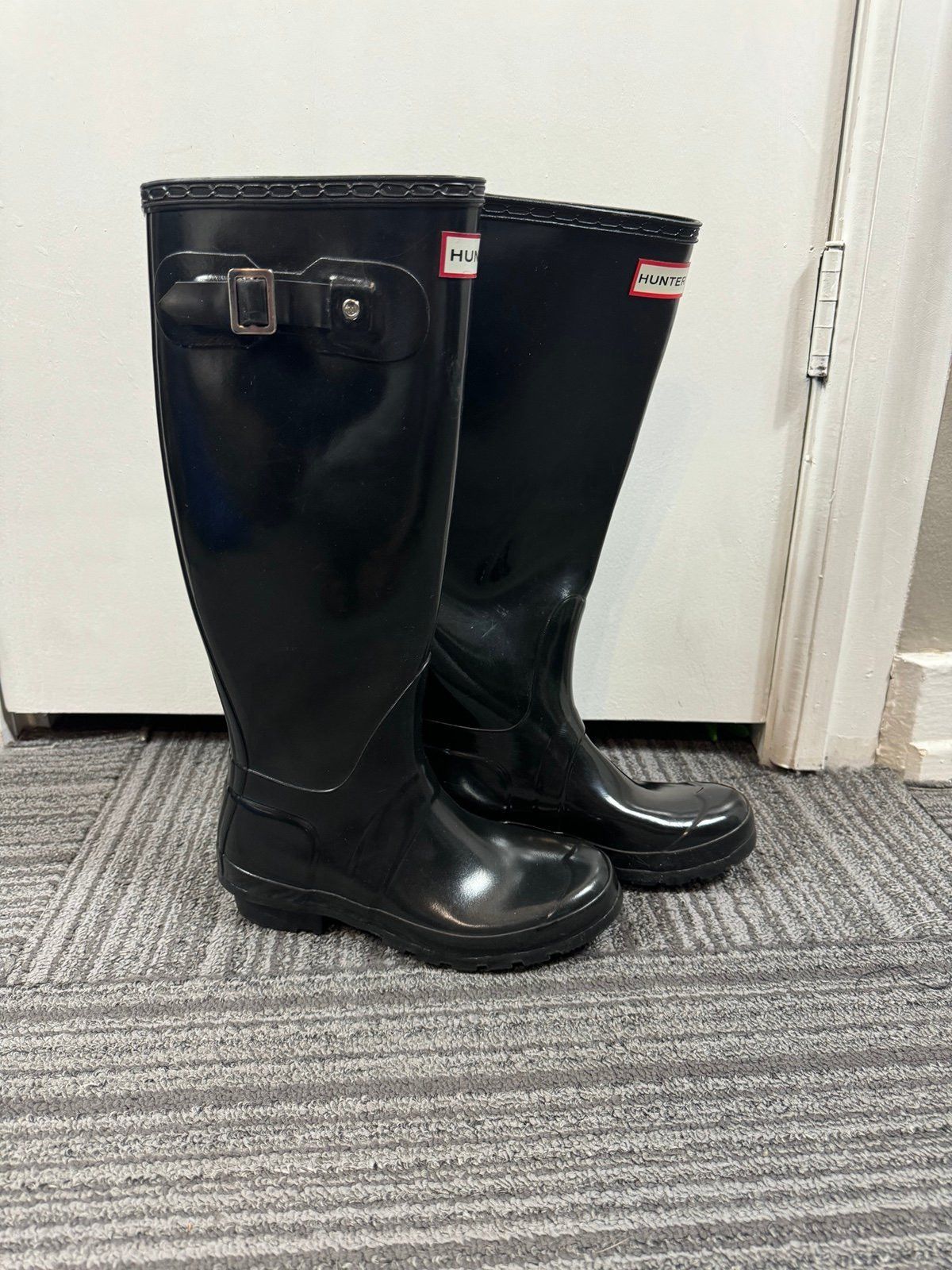 Hunter HUNTER BOOTS Woman’s Original Tall Back Adjustable Rain Boo Size US 5 / IT 35 - 6 Thumbnail
