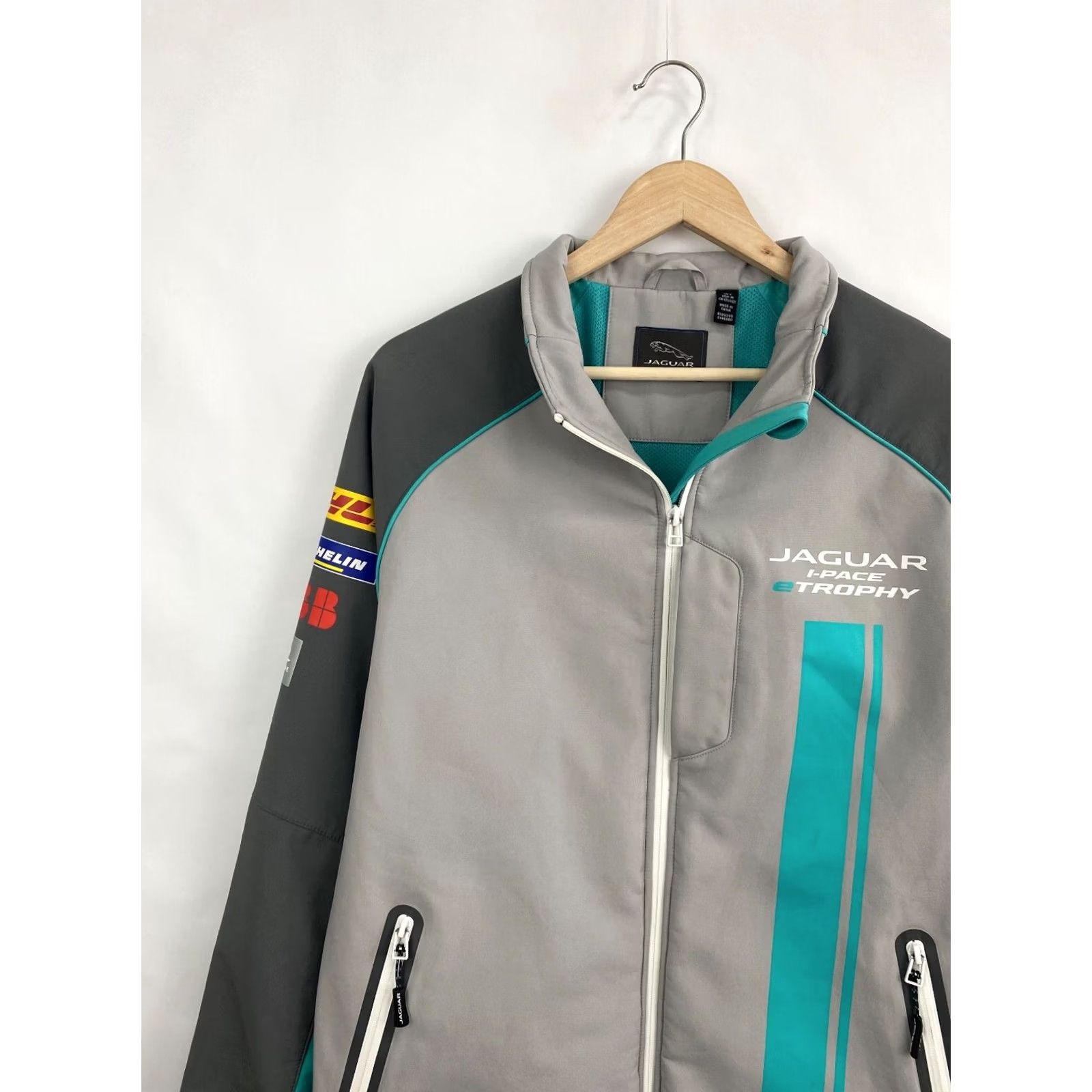 Vintage Jaguar I Pace eTrophy Nascar Racing Jacket Gray L Mens XS? Size US L / EU 52-54 / 3 - 4 Thumbnail