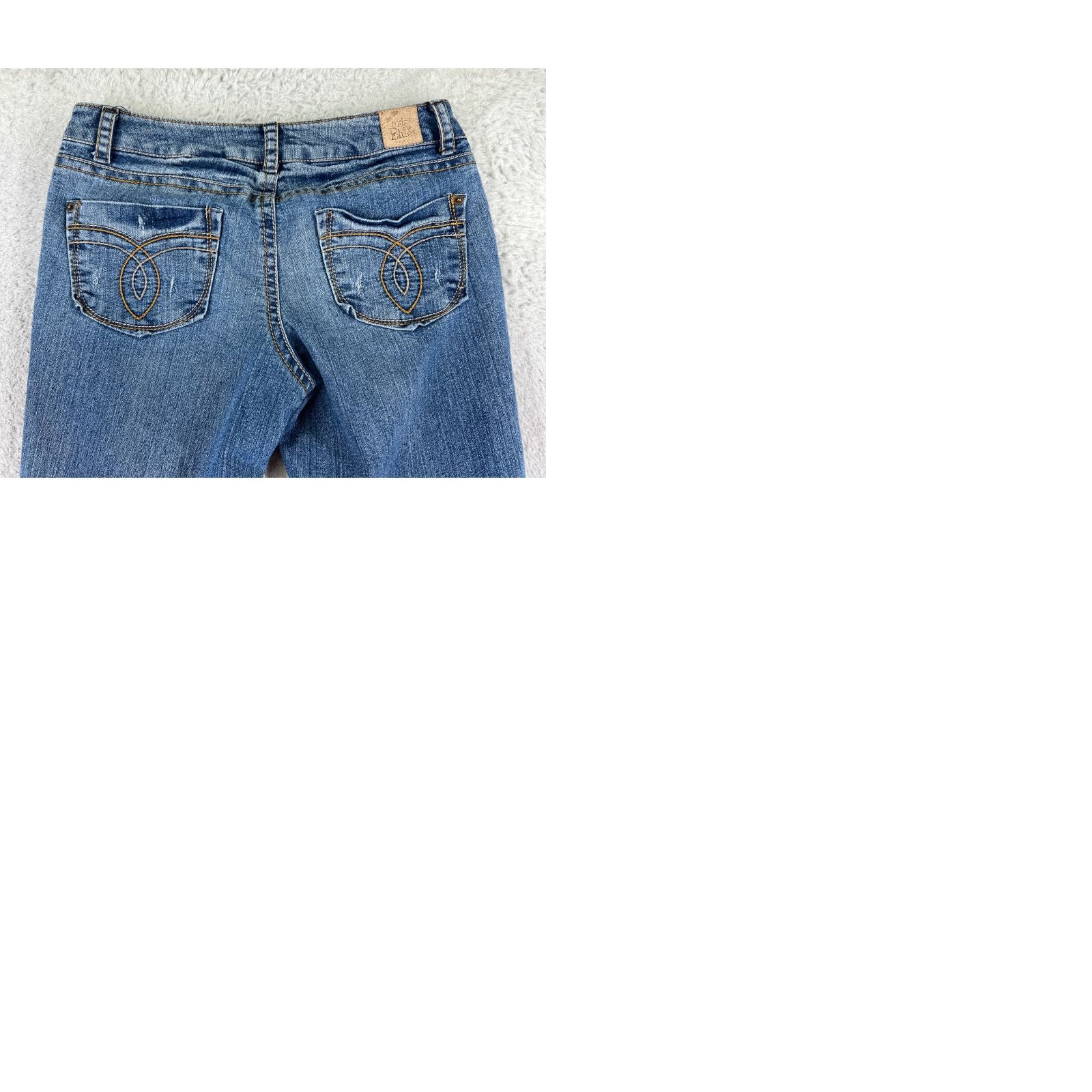Vintage Paris Blues Jeans Womens 32x30 Blue Denim Flared 15 Regular 5-Pocket Comfort Stretch Cotton Blend Denim Jeans (Medium Wash) Womens Size 36" / US 14 / IT 50 - 10 Thumbnail