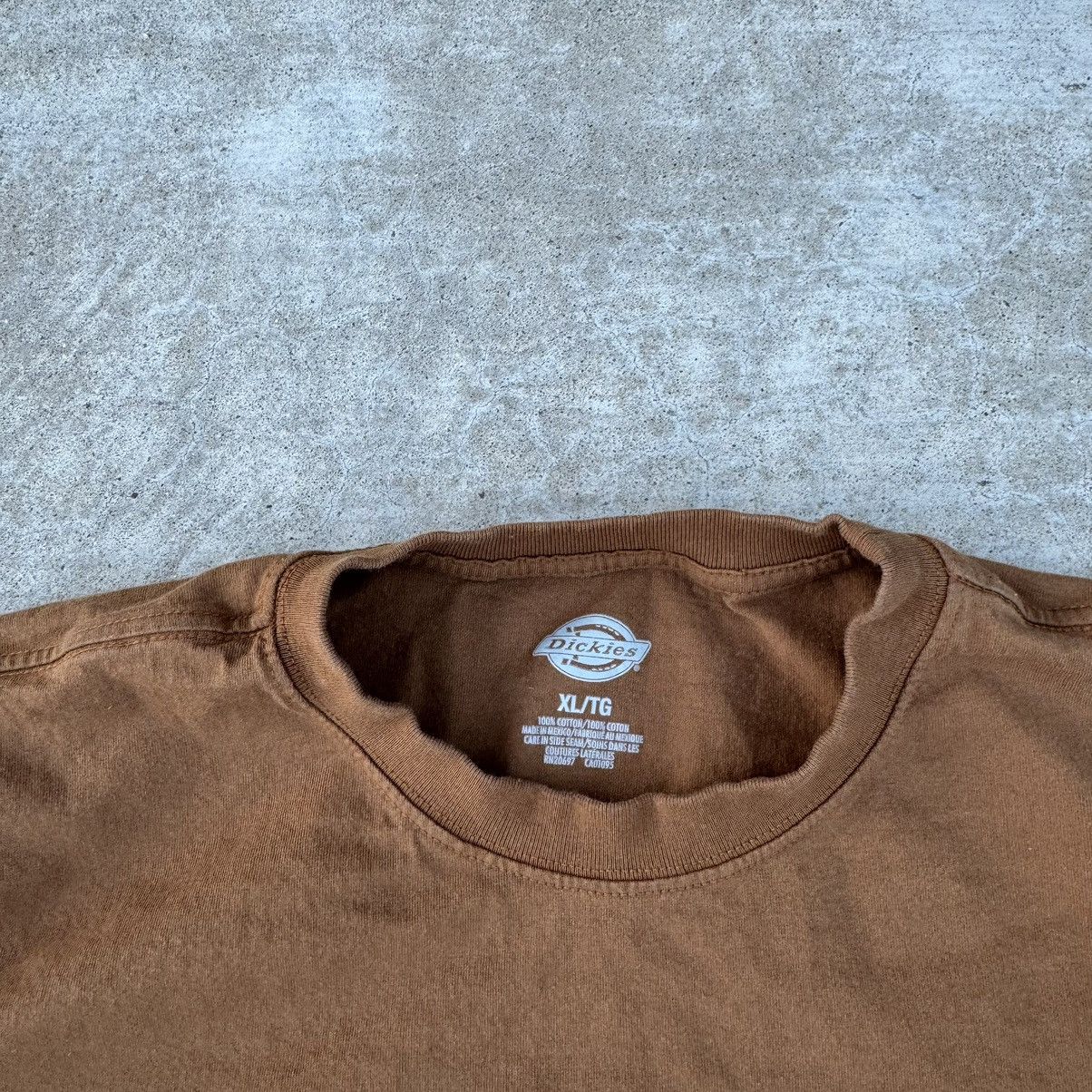 Carhartt × Dickies × Nike Vintage Y2K Earth Tone Brown Dickies Blank Pocket Tee XL Size US XL / EU 56 / 4 - 4 Thumbnail