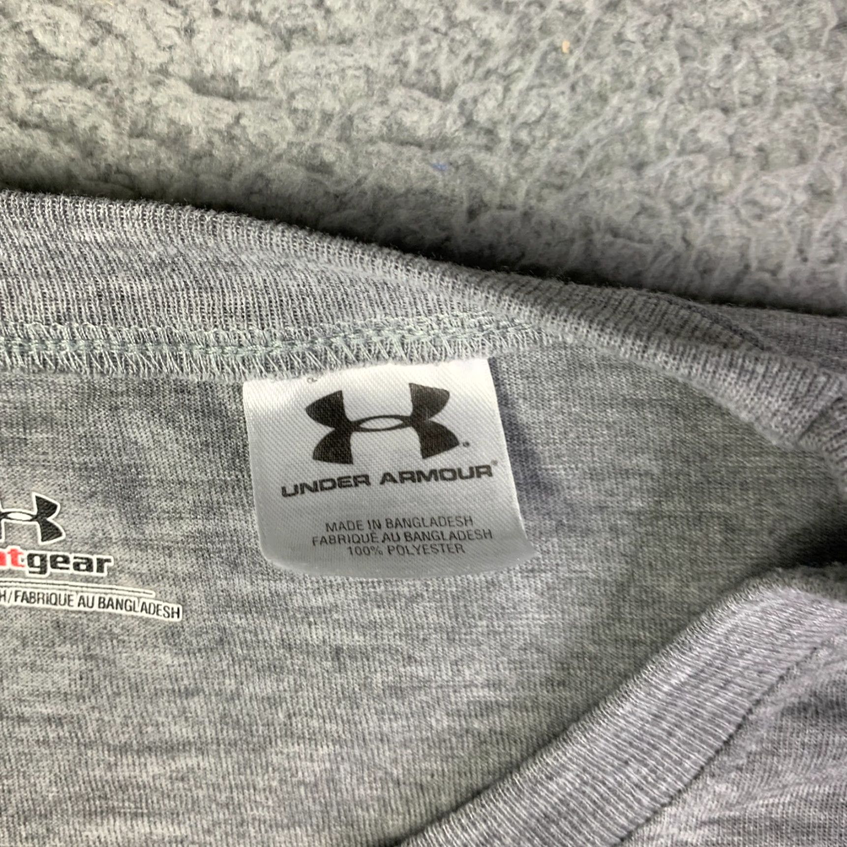 Under Armour Under Armour Shirt Adult 3XL Gray Cotton Lightweight Outdoors Gym Mens Size US XXL / EU 58 / 5 - 3 Thumbnail