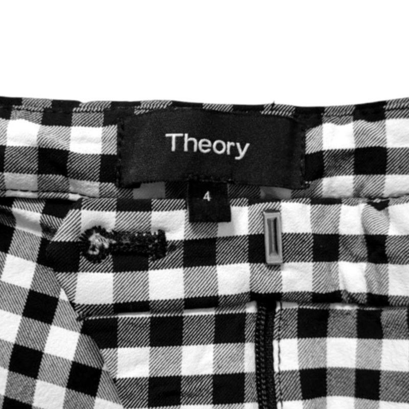 Theory Theory Black/White Pants | Size 4 Size 27" / US 4 / IT 40 - 3 Thumbnail