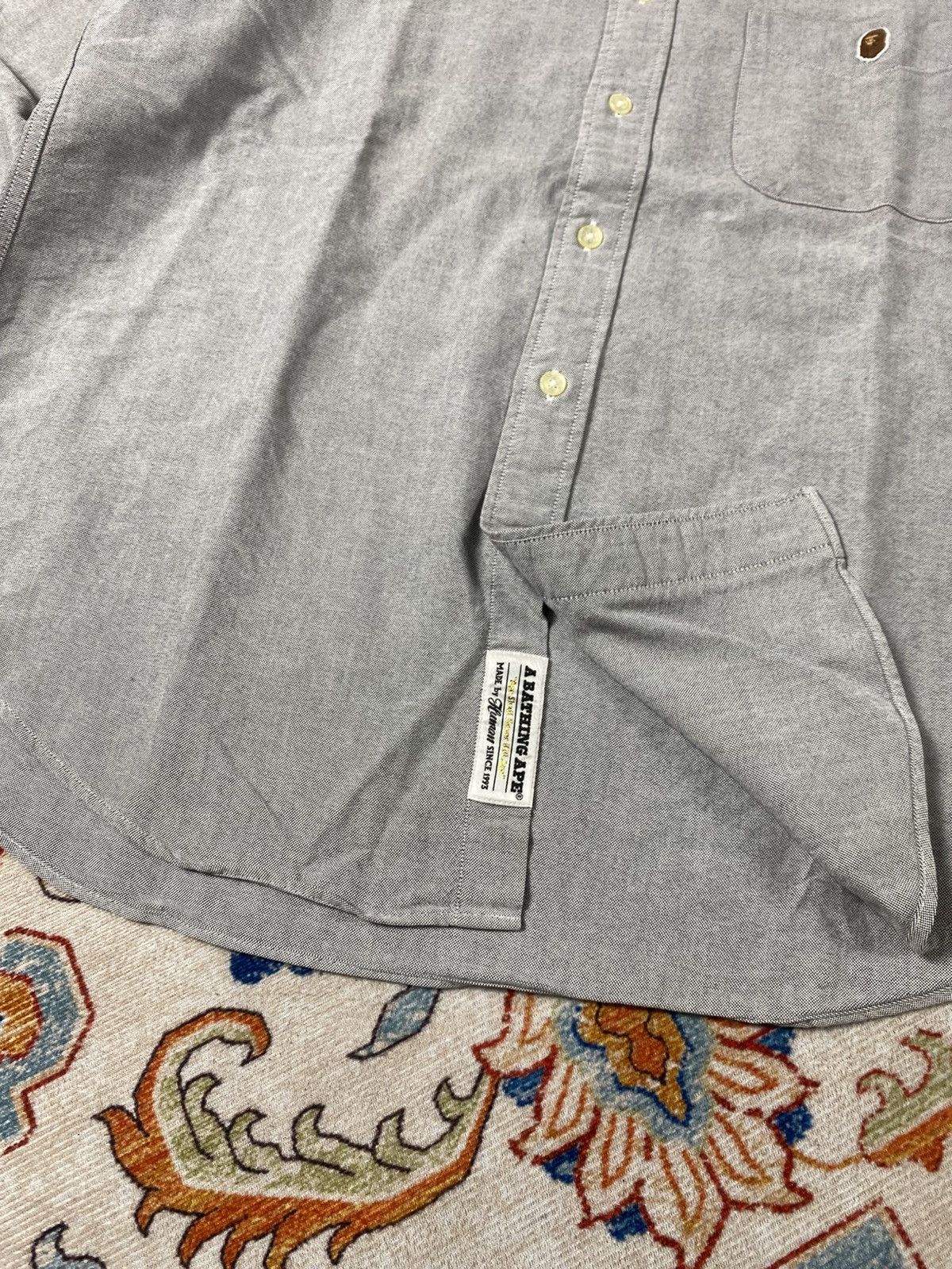 Bape A Bathing Ape Shirt Button Up Size US XL / EU 56 / 4 - 5 Thumbnail