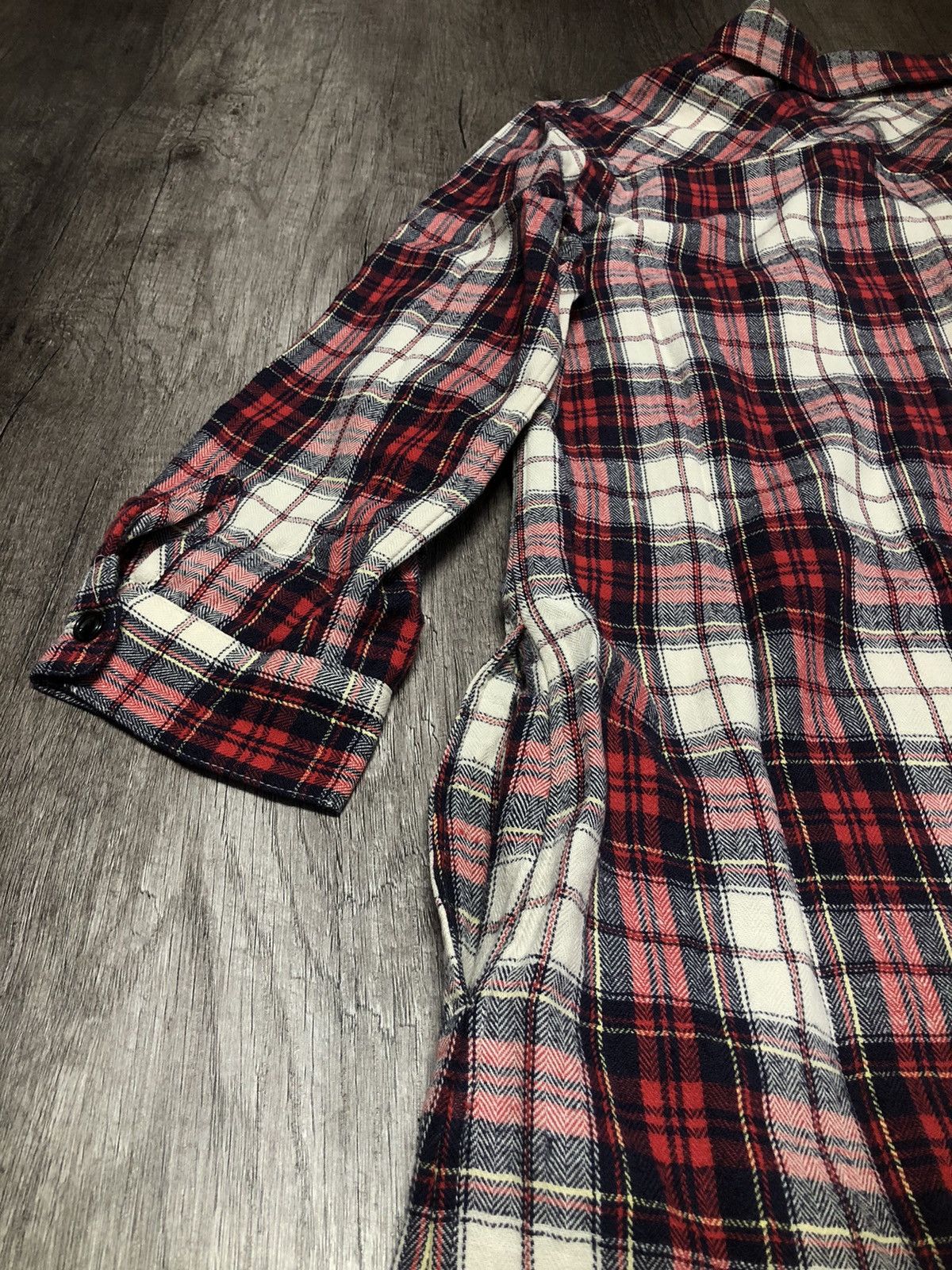Designer × Japanese Brand × Vintage Vintage D'artagnan Flannel 4 Pocket Button Up Shirt Size M / US 6-8 / IT 42-44 - 15 Thumbnail