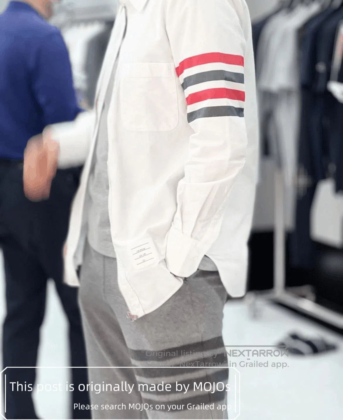 Thom Browne Sz 1 Thom Browne Blue & Red Stripe Shirt. Size US S / EU 44-46 / 1 - 7 Thumbnail