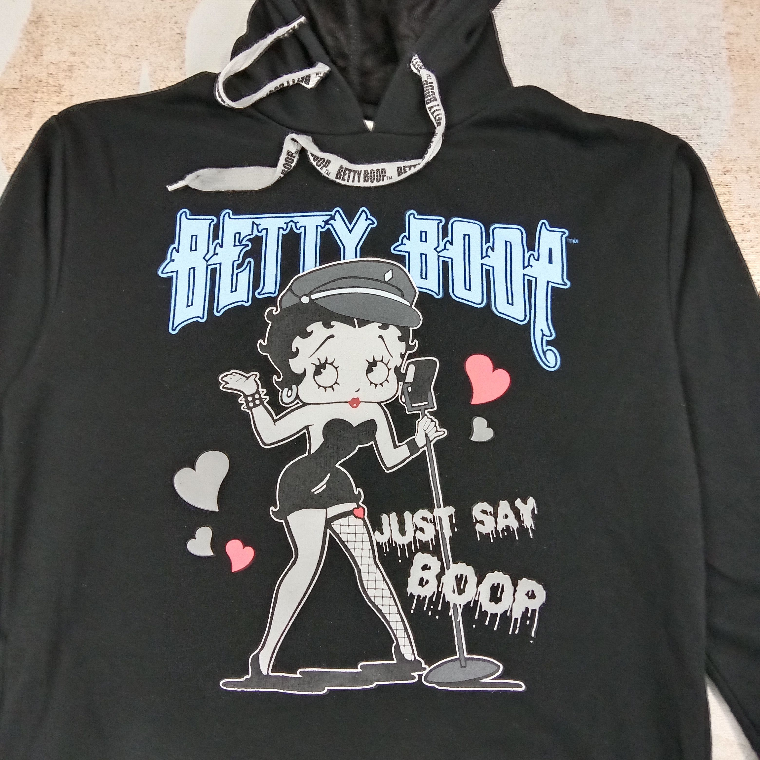 Vintage Denifits X Betty Boop Cartoon Hoodies C269N13 Size US M / EU 48-50 / 2 - 2 Thumbnail