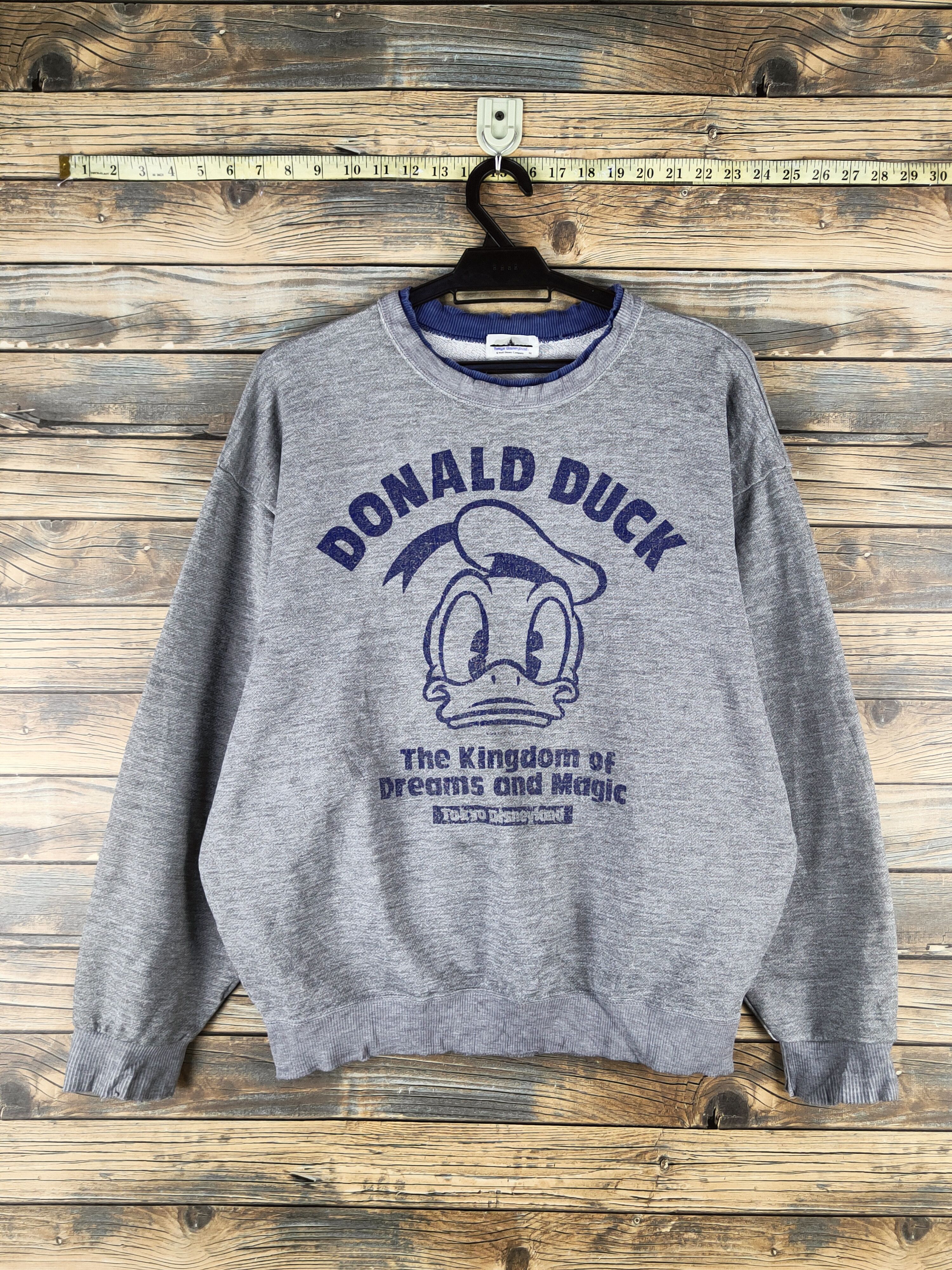 Disney Vintage Walt Disney Gray Donald Duck Sweatshirts Size US M / EU 48-50 / 2 - 1 Thumbnail