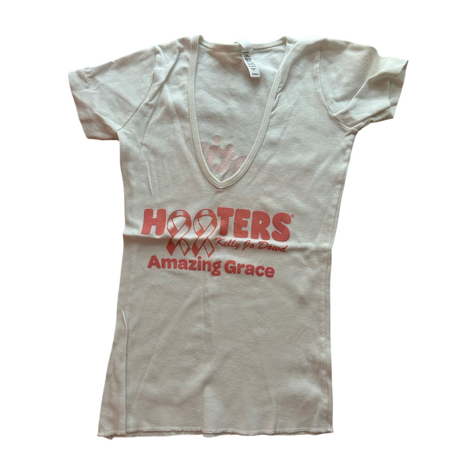 Other New Womens Hooters Girl Uniform Pink Ribbon Cancer Tee Xxs Size XXS / US 00 / IT 34 - 1 Thumbnail