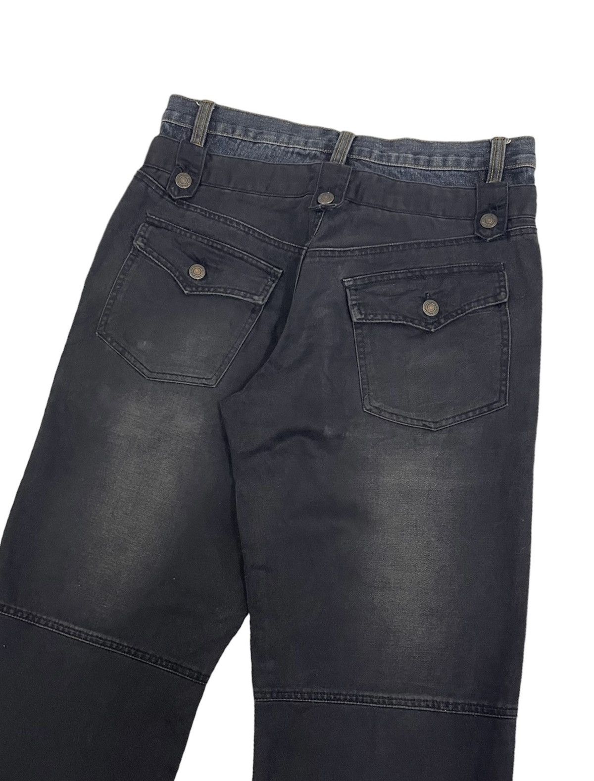 PPFM Brth Breath Japan Double Waist Bush Jeans Size US 32 / EU 48 - 5 Thumbnail
