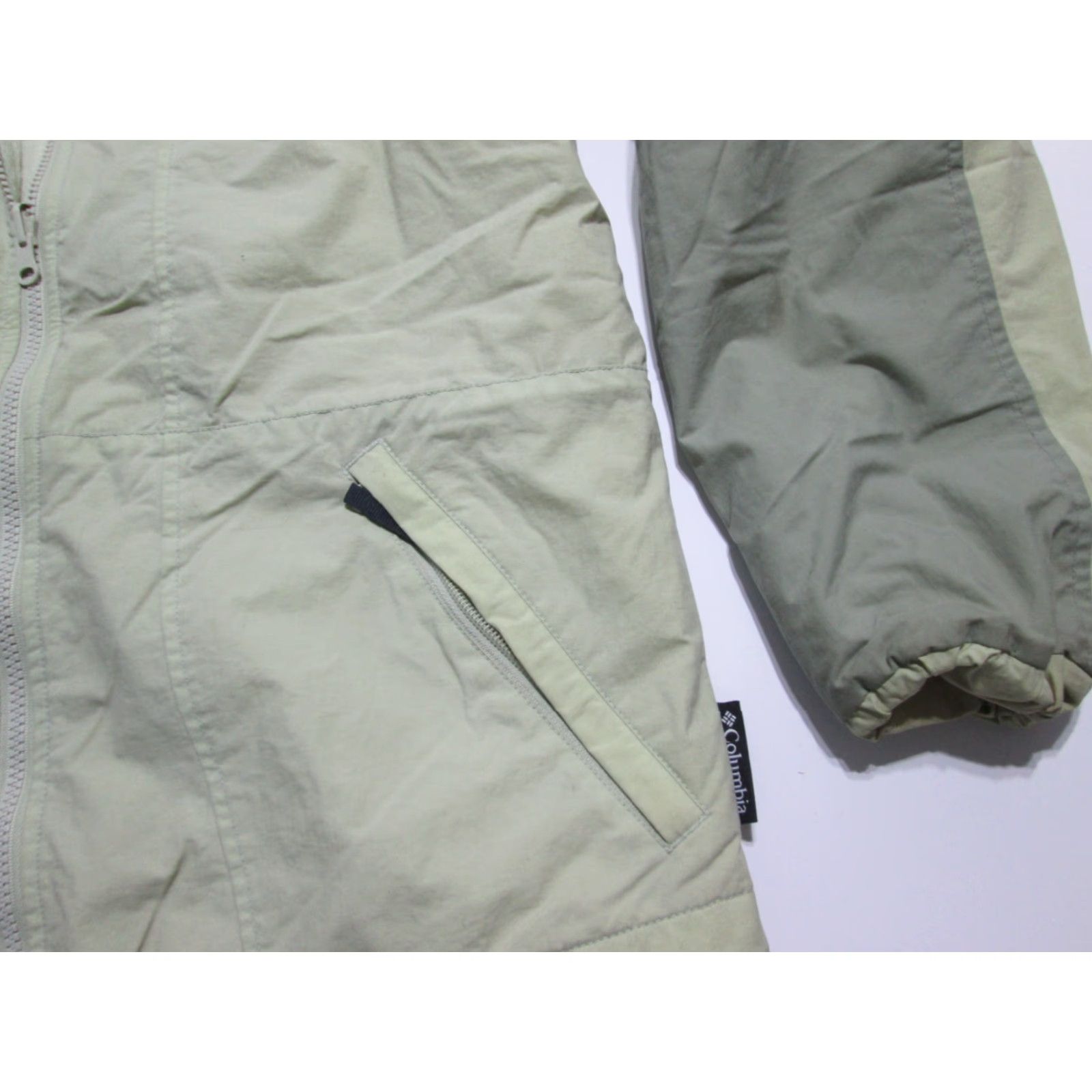 Vintage Columbia Parka Jacket Womens Size S Light Beige Solid Zipped Pockets Long Sleeve Regular Outerwear Size S / US 4 / IT 40 - 3 Thumbnail