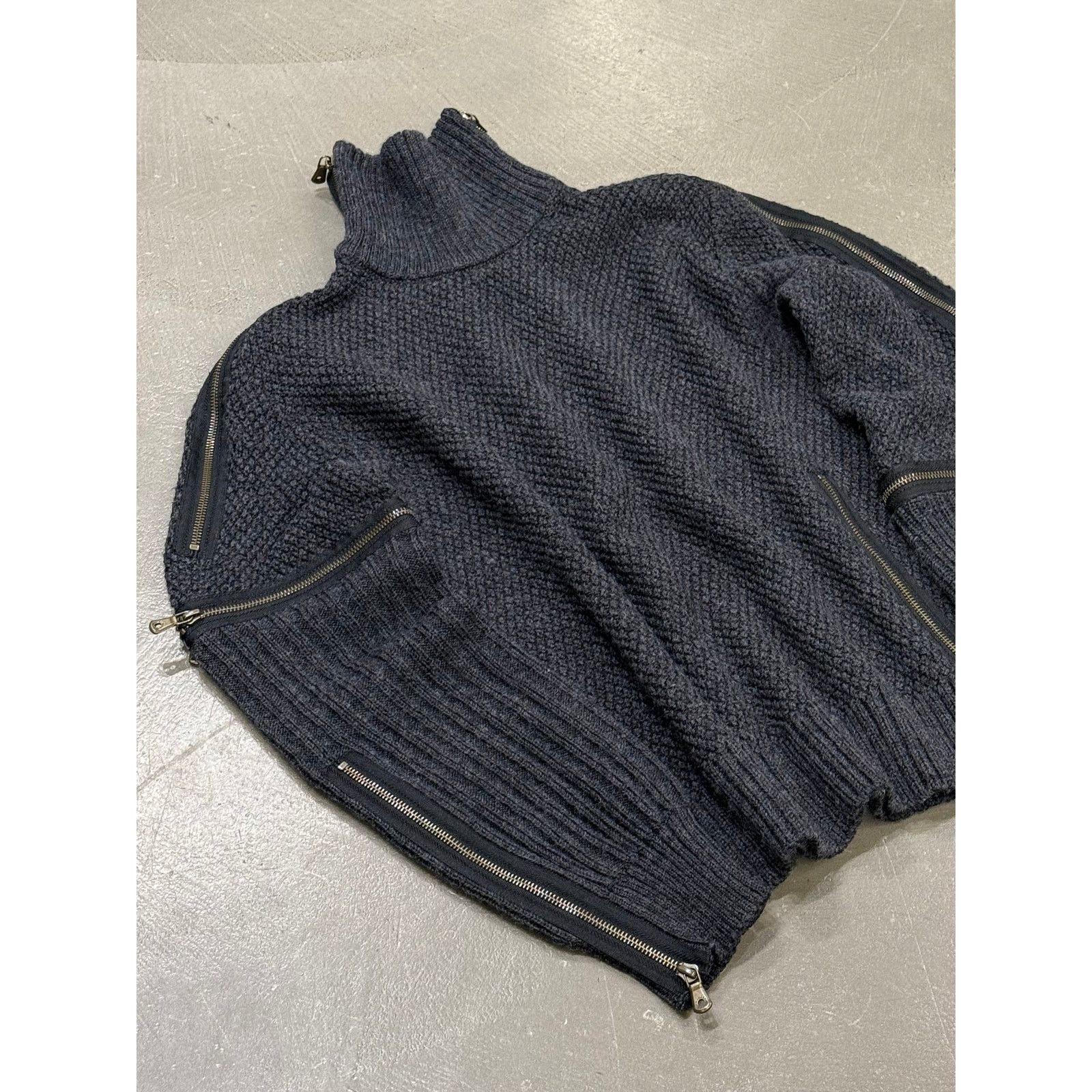 Dolce & Gabbana A/W2003 Dolce & Gabbana runway multi zipper modular knit Size L / US 10 / IT 46 - 6 Thumbnail