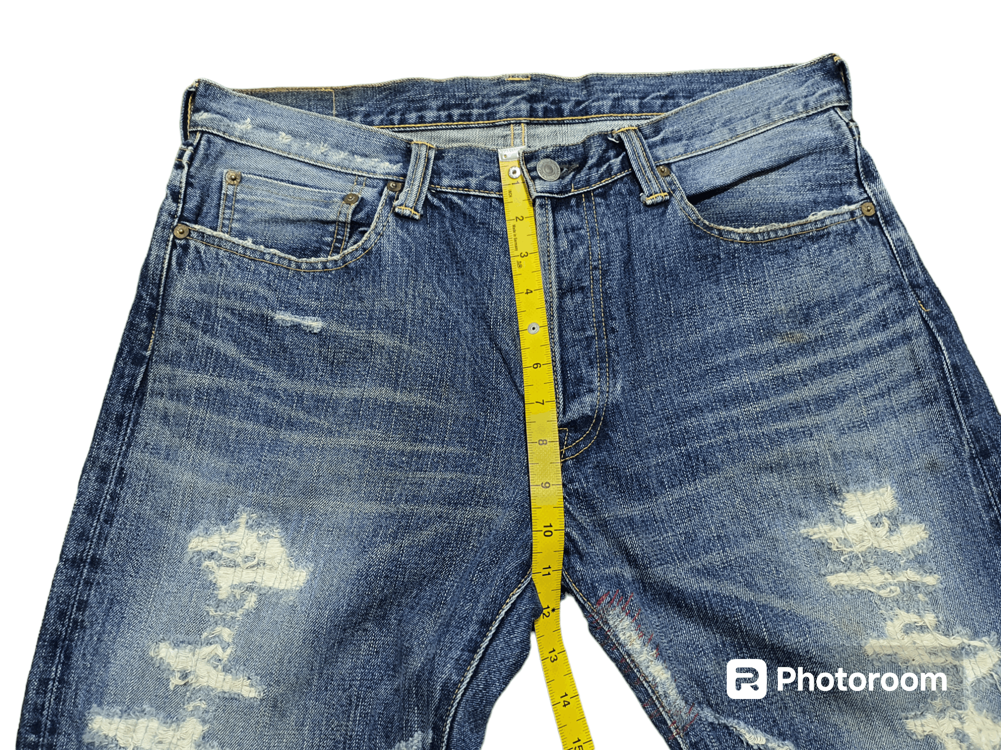 Eternal × Japanese Brand ETERNAL 34/43 DISTRESSED HALF SELVEDGE JEANS Size US 34 / EU 50 - 9 Thumbnail