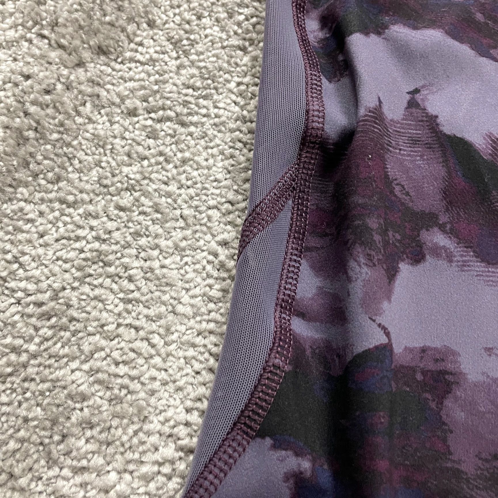 Vintage All In Motion Compression Leggings Women XS Purple Tie-Dye Active Gym Yoga 24x24 Size 26" / US 2 / IT 38 - 6 Thumbnail