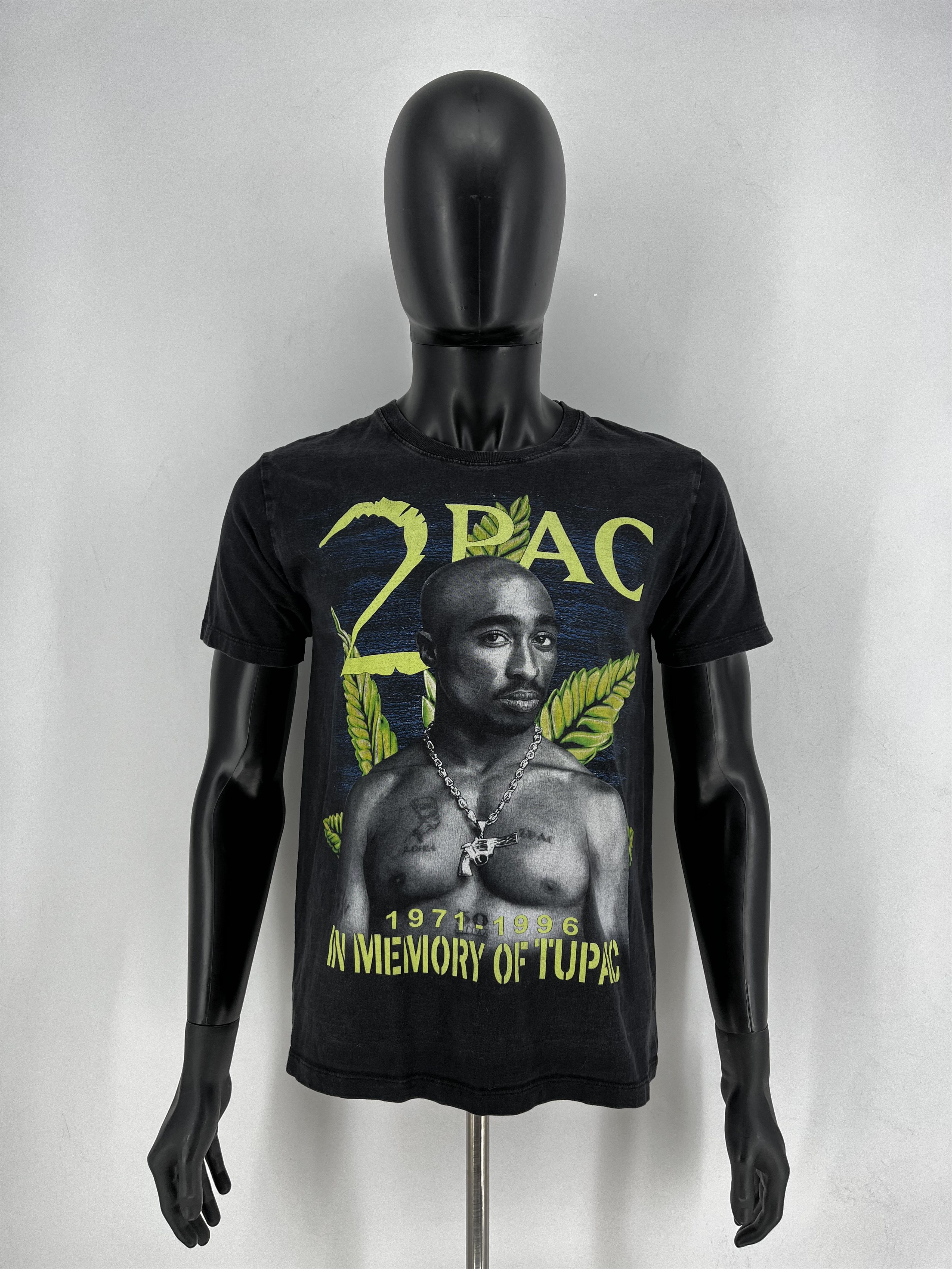Band Tees Vintage 2Pac Tupac Shakur 1996 Men’s Black Double Sided Sz M Size US M / EU 48-50 / 2 - 3 Thumbnail