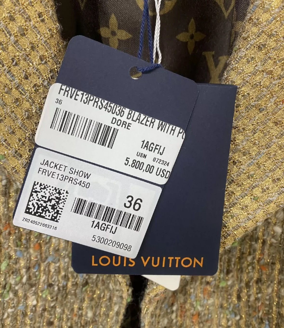 Louis Vuitton Louis Vuitton FW24 printed woolen suit jacket 2412-Nextarrow Size US M / EU 48-50 / 2 - 9 Thumbnail