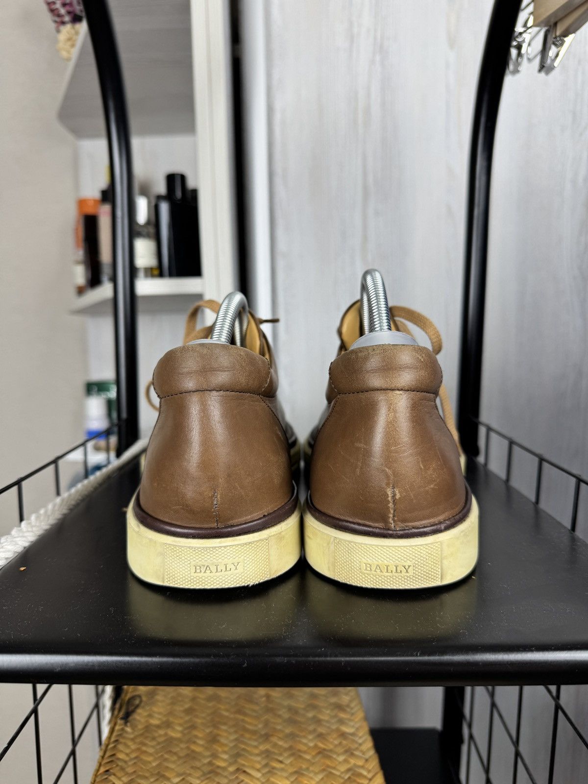 Bally BALLY Levico Italian Brown Leather Sneakers Size US 12 / EU 45 - 9 Thumbnail