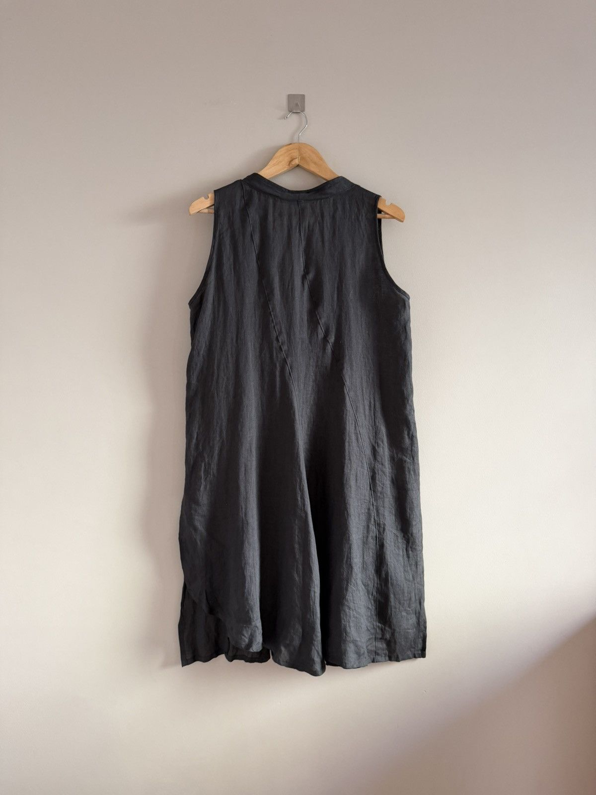 Sarah Pacini Sarah Pacini Linen Asymmetric Sleeveless Vest Made in Italy Size M / US 6-8 / IT 42-44 - 6 Thumbnail