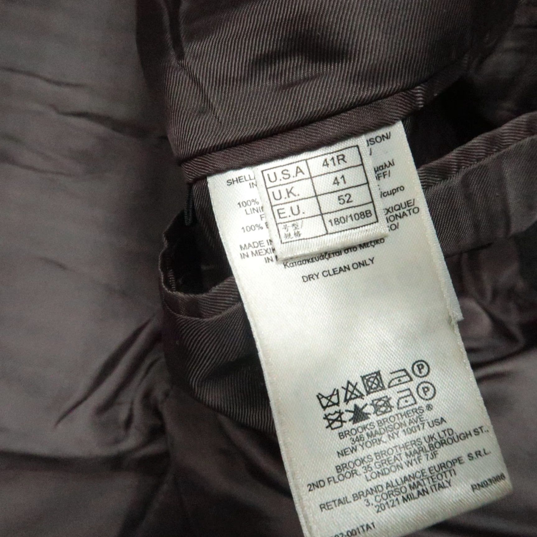 Brooks Brothers Brooks Brothers Blazer Mens 41R Gray Wool Madison Fit Sport Coat Size 42R - 6 Thumbnail