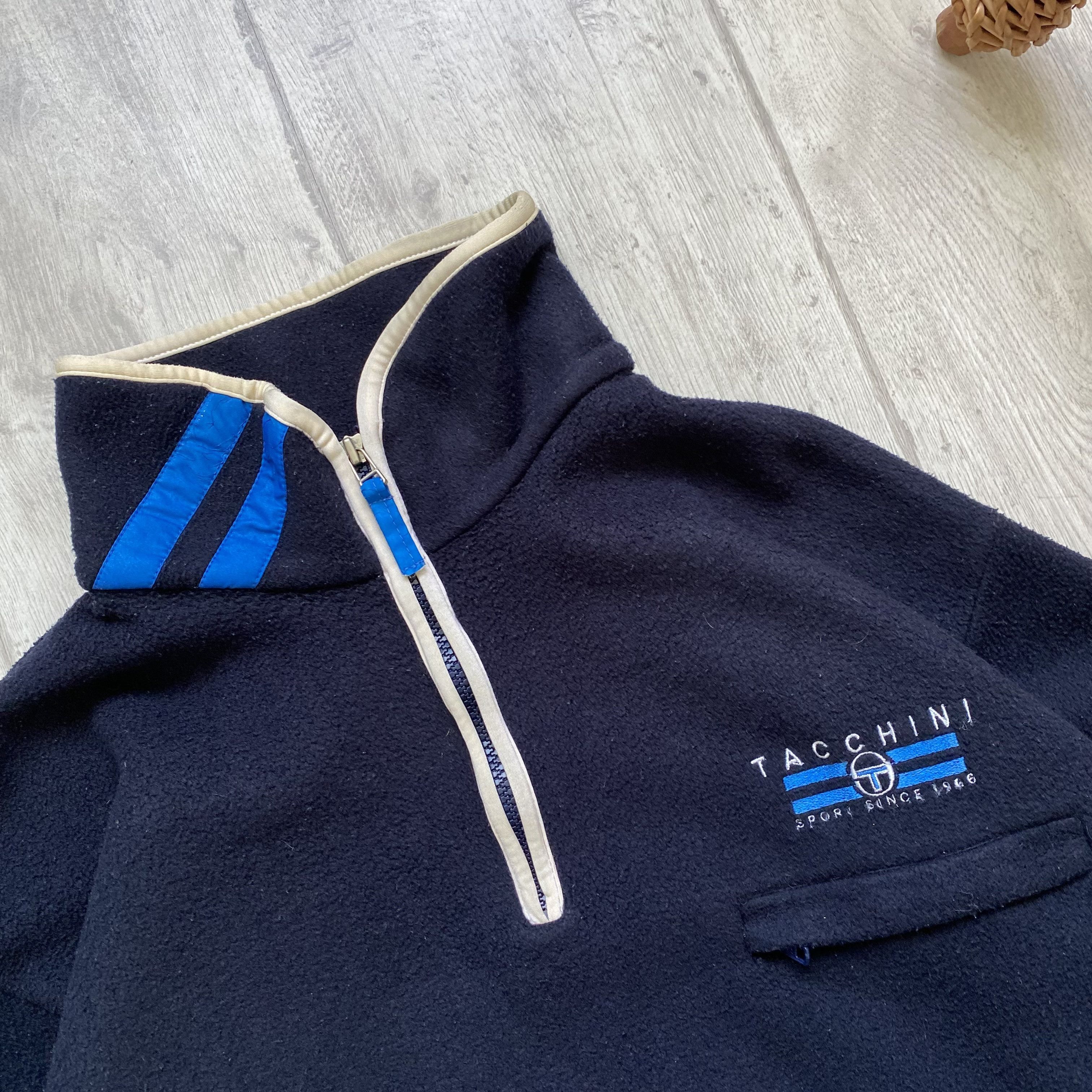 Sergio Tacchini Vintage 80-90s Sergio Tacchini Fleece pullover sweatshirt Size US L / EU 52-54 / 3 - 4 Thumbnail