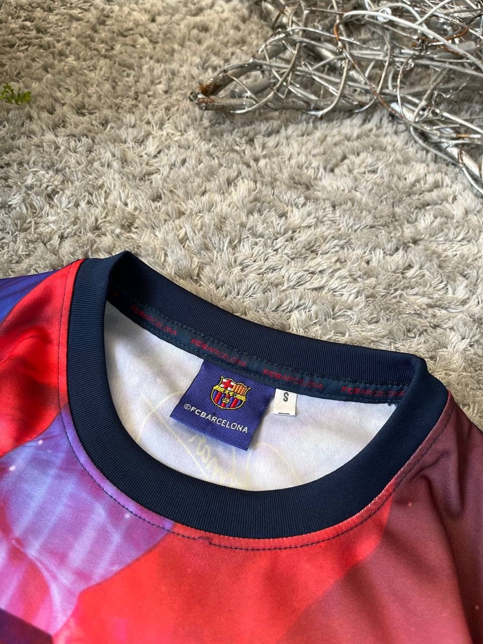 Vintage Barcelona F.C. T-Shirt Neymar Jr 11 Big Logo Rare Y2k Size US M / EU 48-50 / 2 - 8 Thumbnail