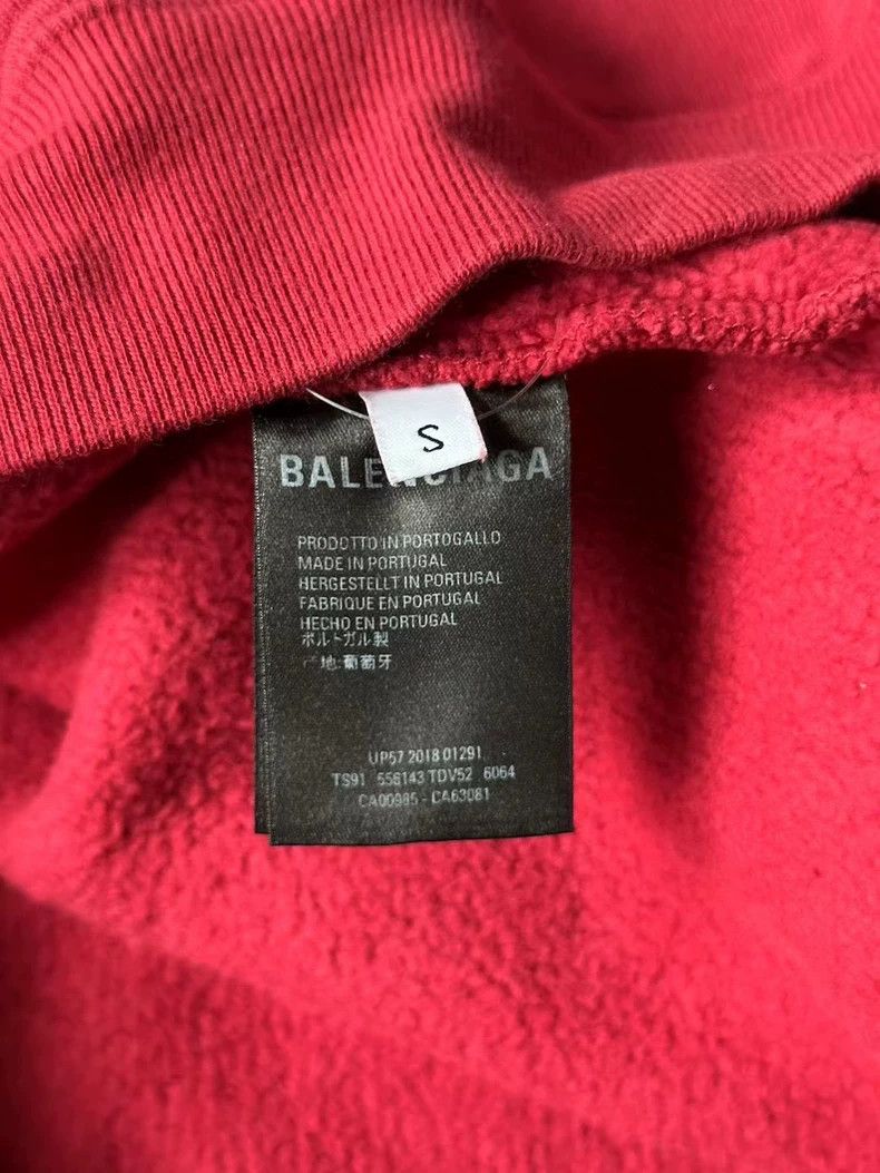 Balenciaga Balenciaga Wine Red Wheat Spike Hoodie Size US S / EU 44-46 / 1 - 3 Thumbnail