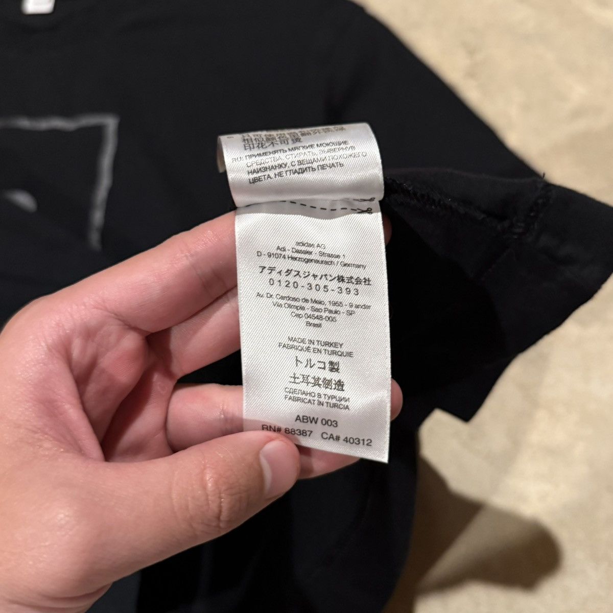 Y-3 Adidas x Y-3 Reflective Square Logo Tee SS21 Yohji Yamamoto Size US XXL / EU 58 / 5 - 6 Thumbnail