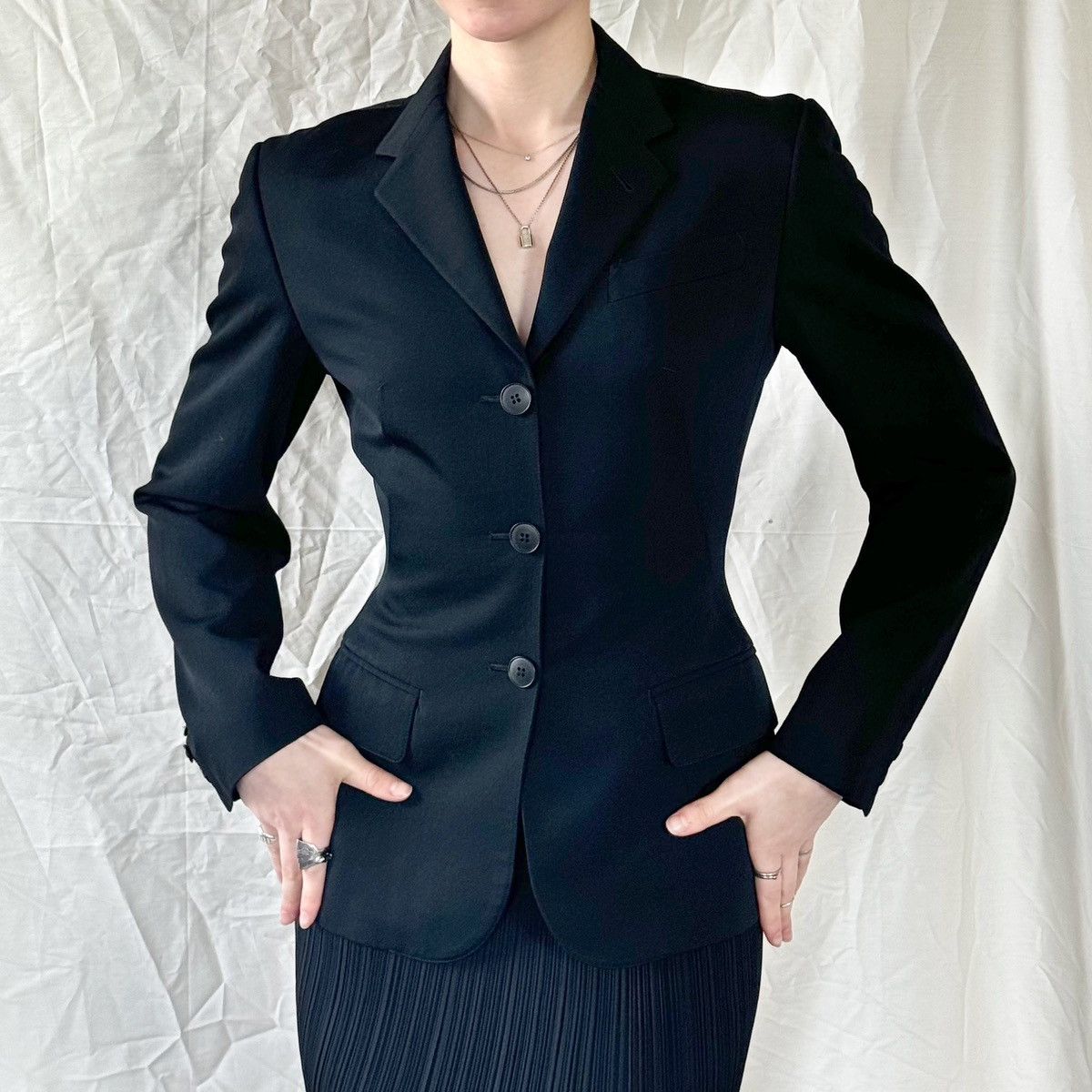Jean Paul Gaultier Jean Paul Gaultier Femme Black Cutout Blazer Size M / US 6-8 / IT 42-44 - 2 Thumbnail