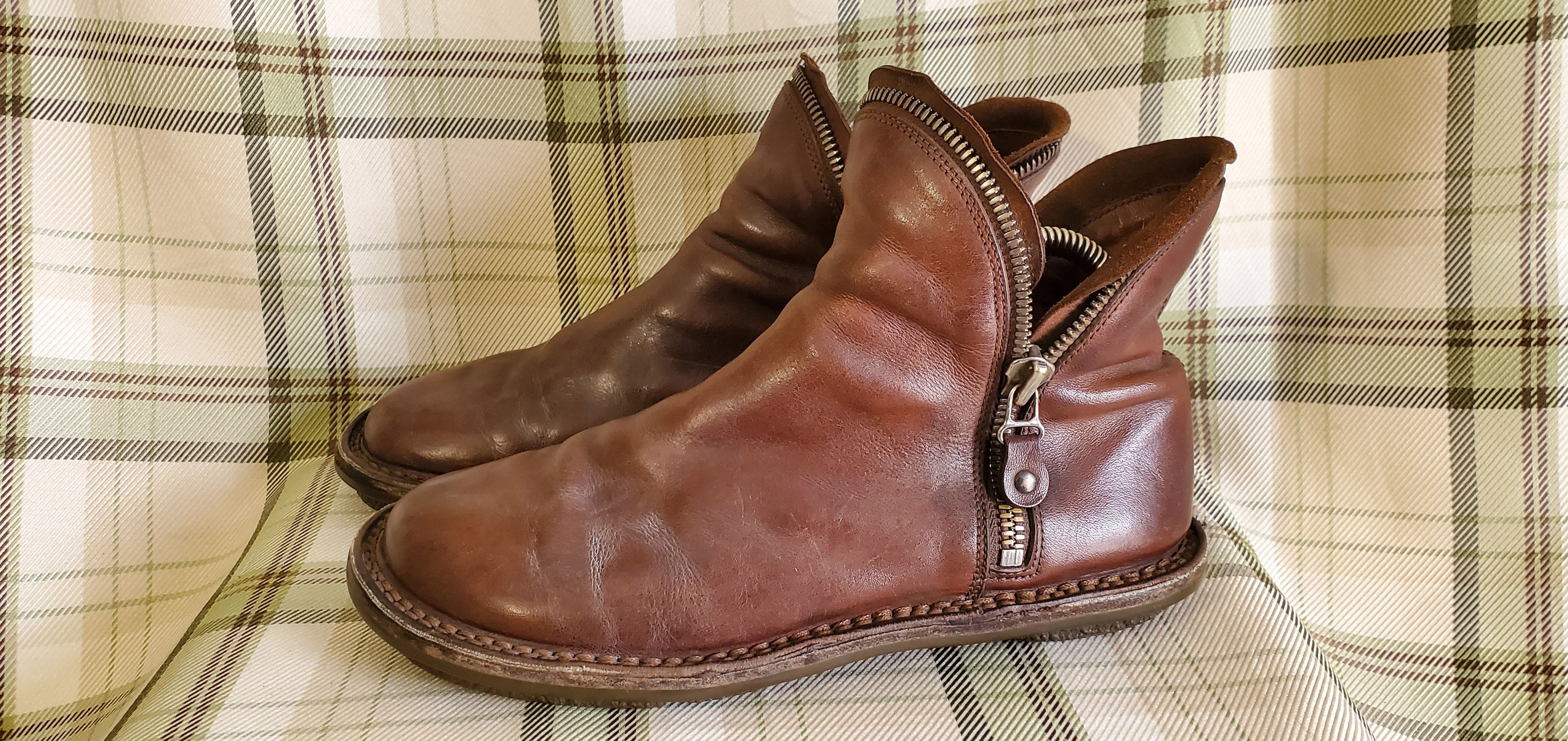 Trippen Trippen Brown Slip On Leather Shoes Size US 9 / IT 39 - 1 Thumbnail