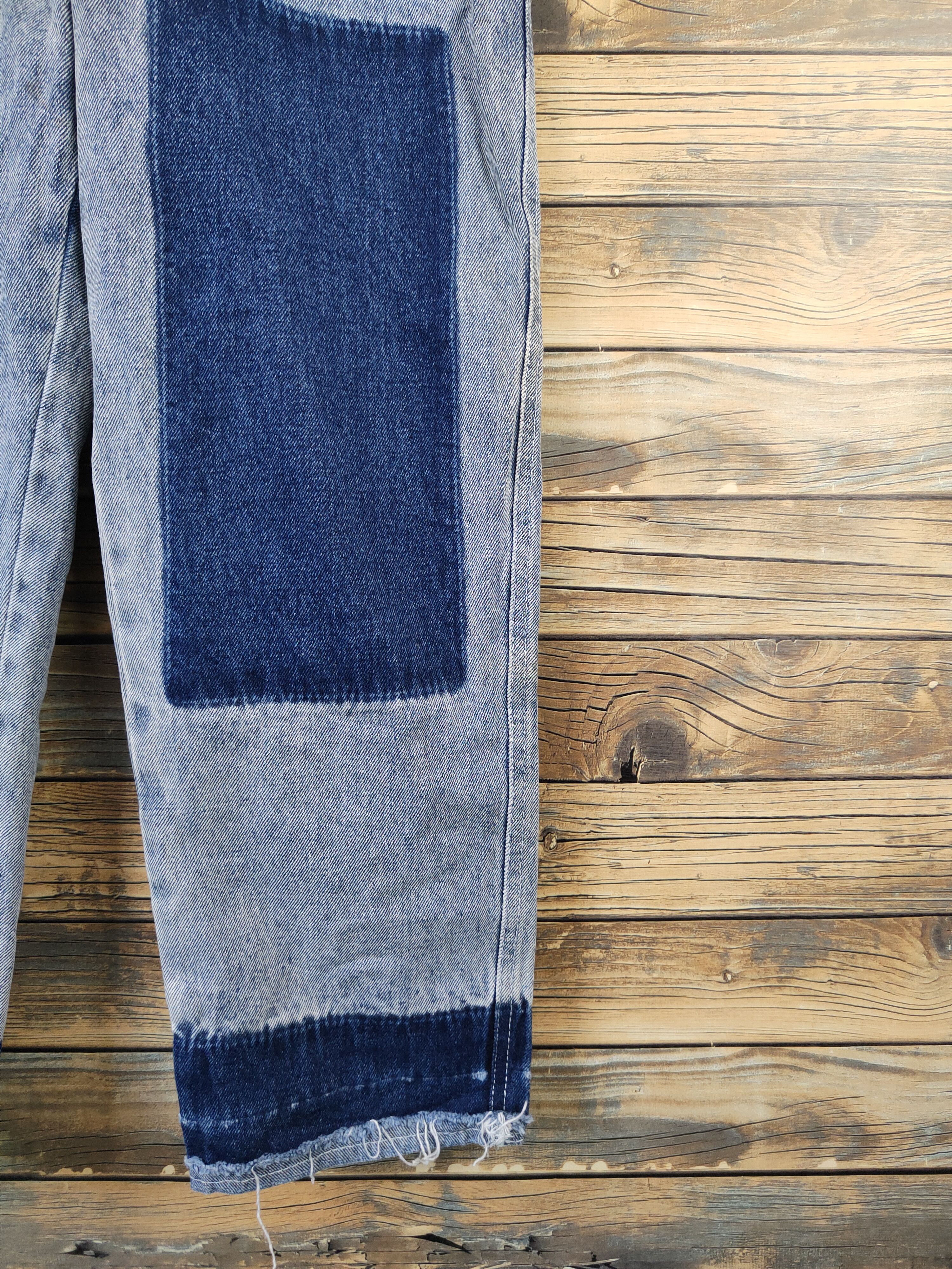 Japanese Brand × Vintage Very rare 💥Japanese Brand Blue Denim Jumpsuits Size 31" - 8 Thumbnail