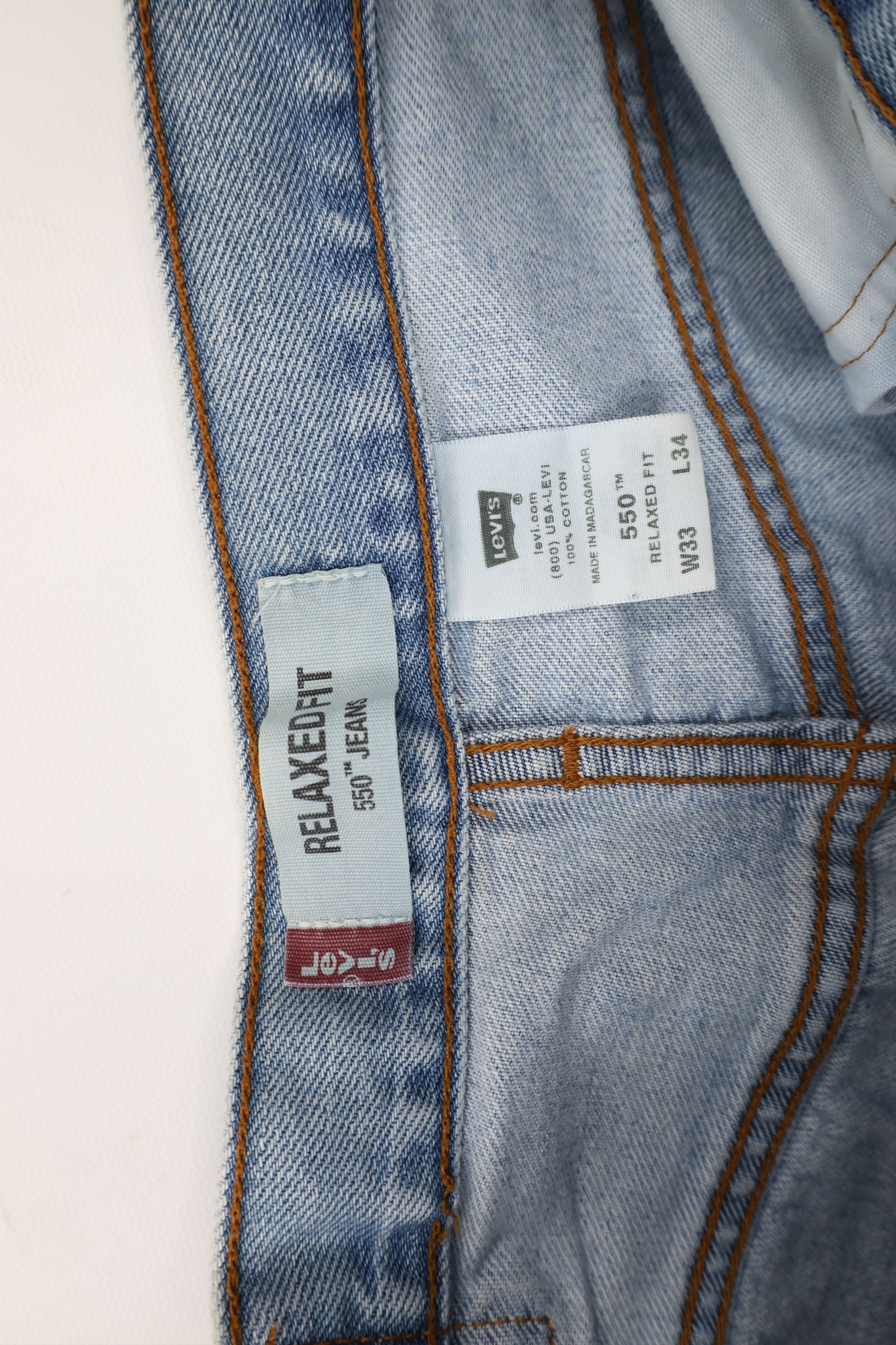 Levi's Vintage Y2K 2004 Levis 550 Relaxed Fit Denim Jeans Blue Size US 32 / EU 48 - 10 Thumbnail