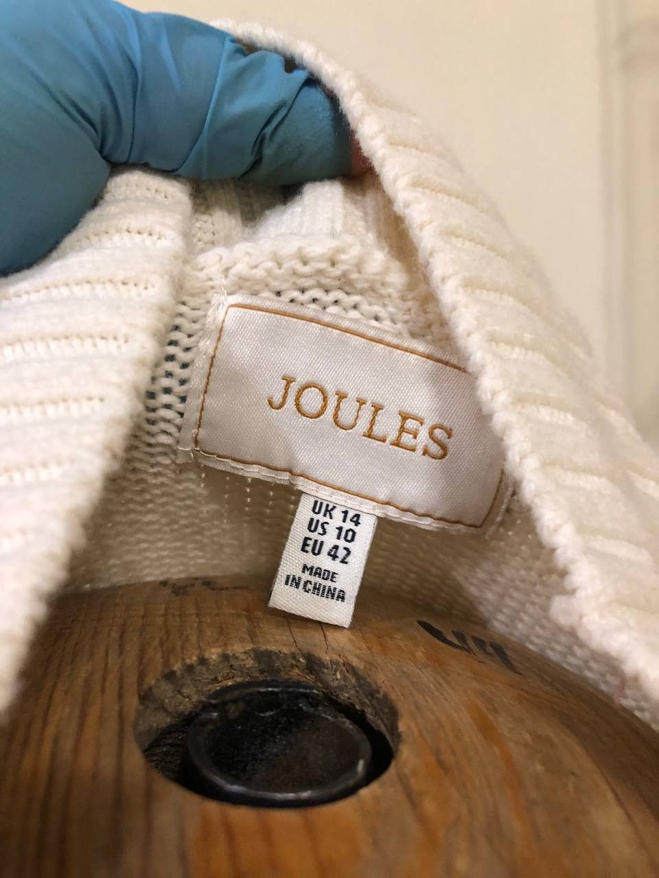 Other Joules Womens Abigail High Intarsia Sky Jumper Colour Cream Size L / US 10 / IT 46 - 8 Thumbnail